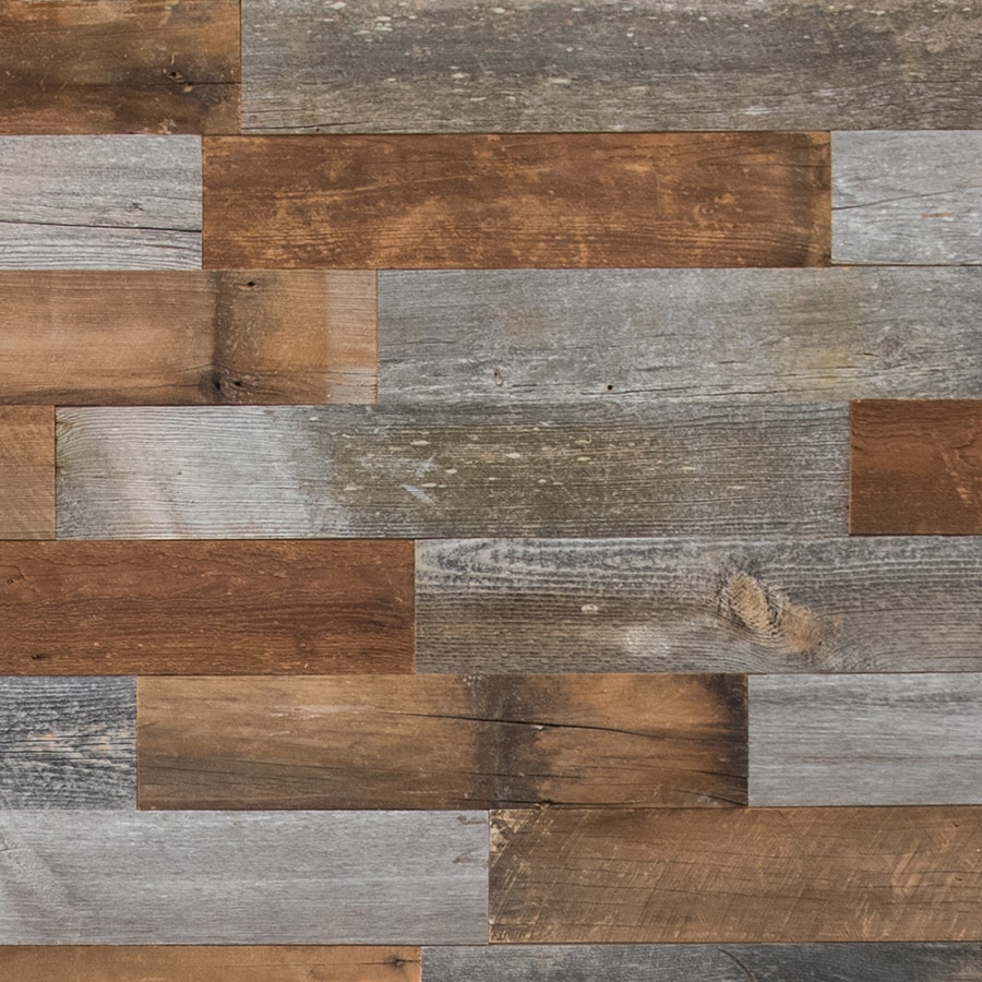 Peel & Press Rustic Distressed Wood Decorative Paneling 10.5 Sqft Brushed for sale online 