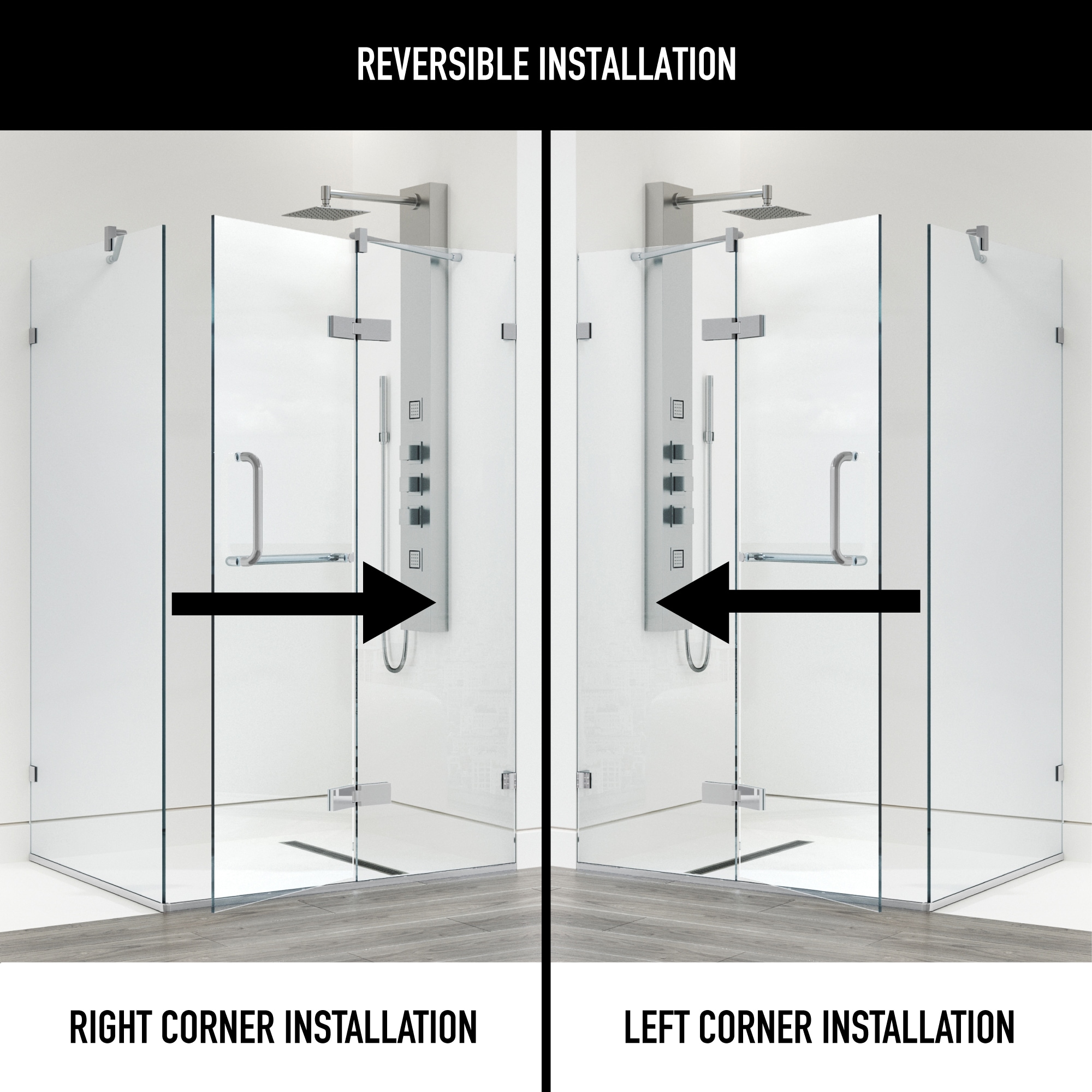 VIGO VG6011CHCL48 Shower-Doors - View #2