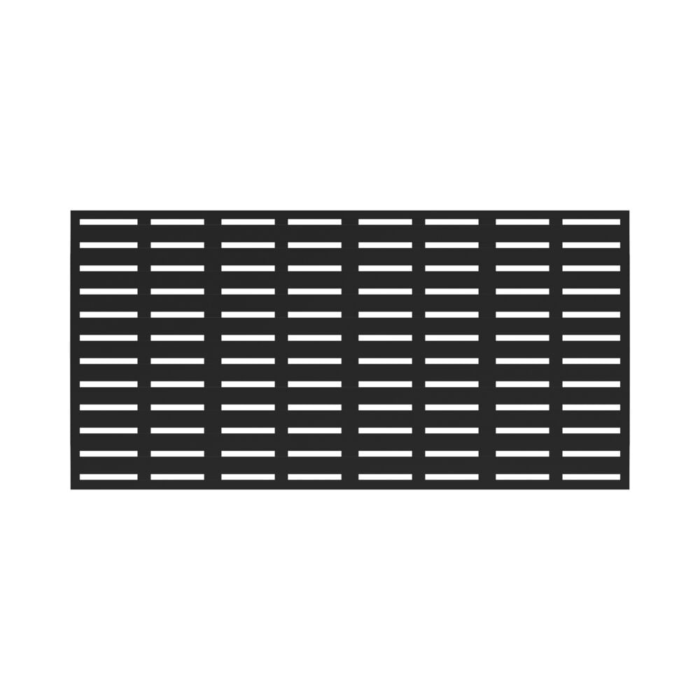 Freedom 1-in x 72-in x 3-ft Boardwalk Black Polypropylene Decorative Screen  Panel in the Lattice & Accessories department at