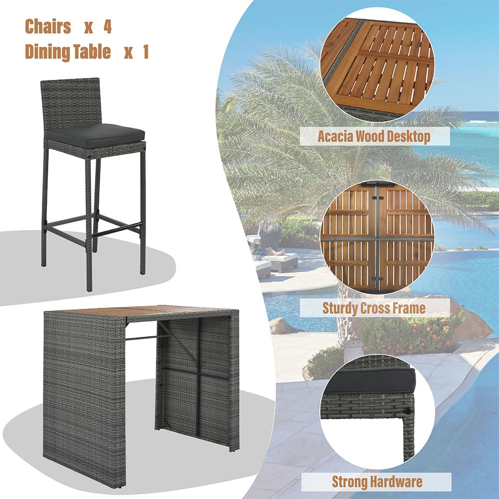 Runesay PADINSETS-9 Patio-Dining-Sets - View #4