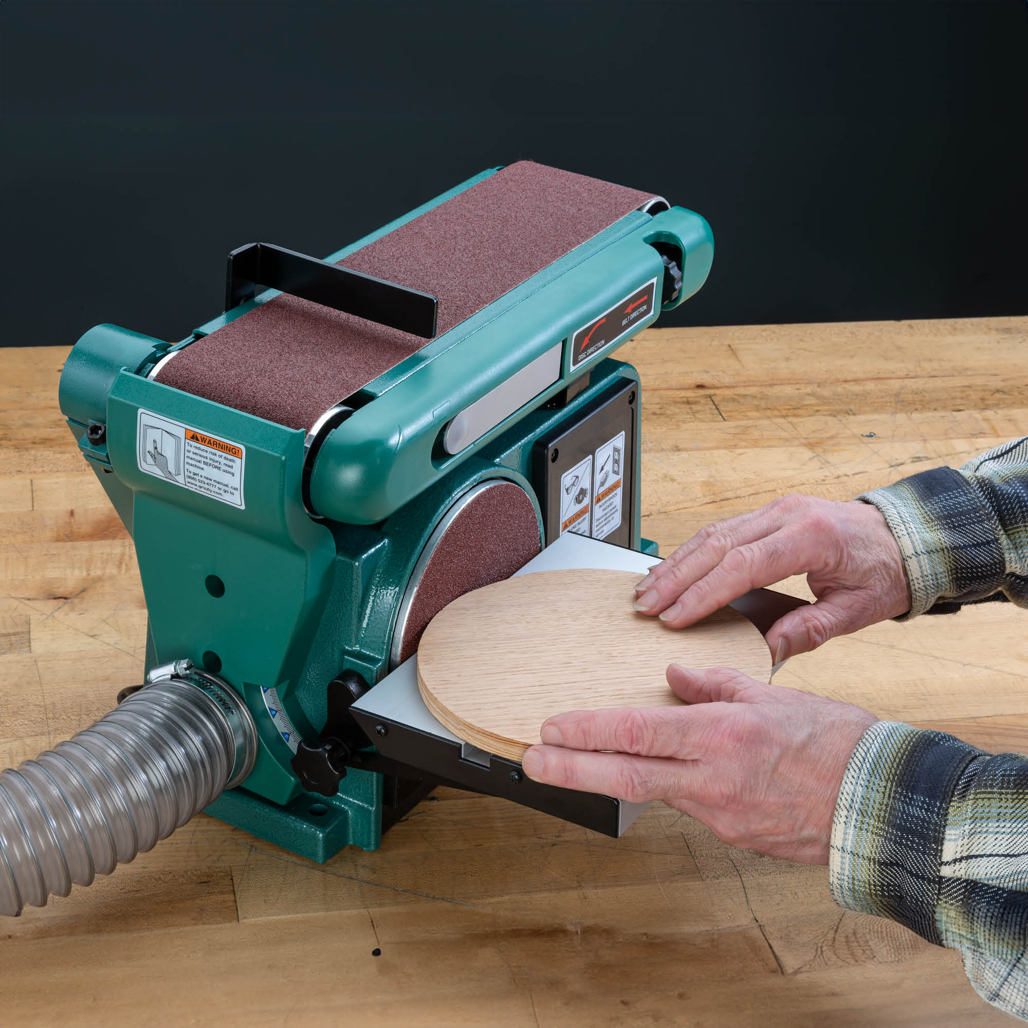 Grizzly G0787 Benchtop-Sanders - View #5