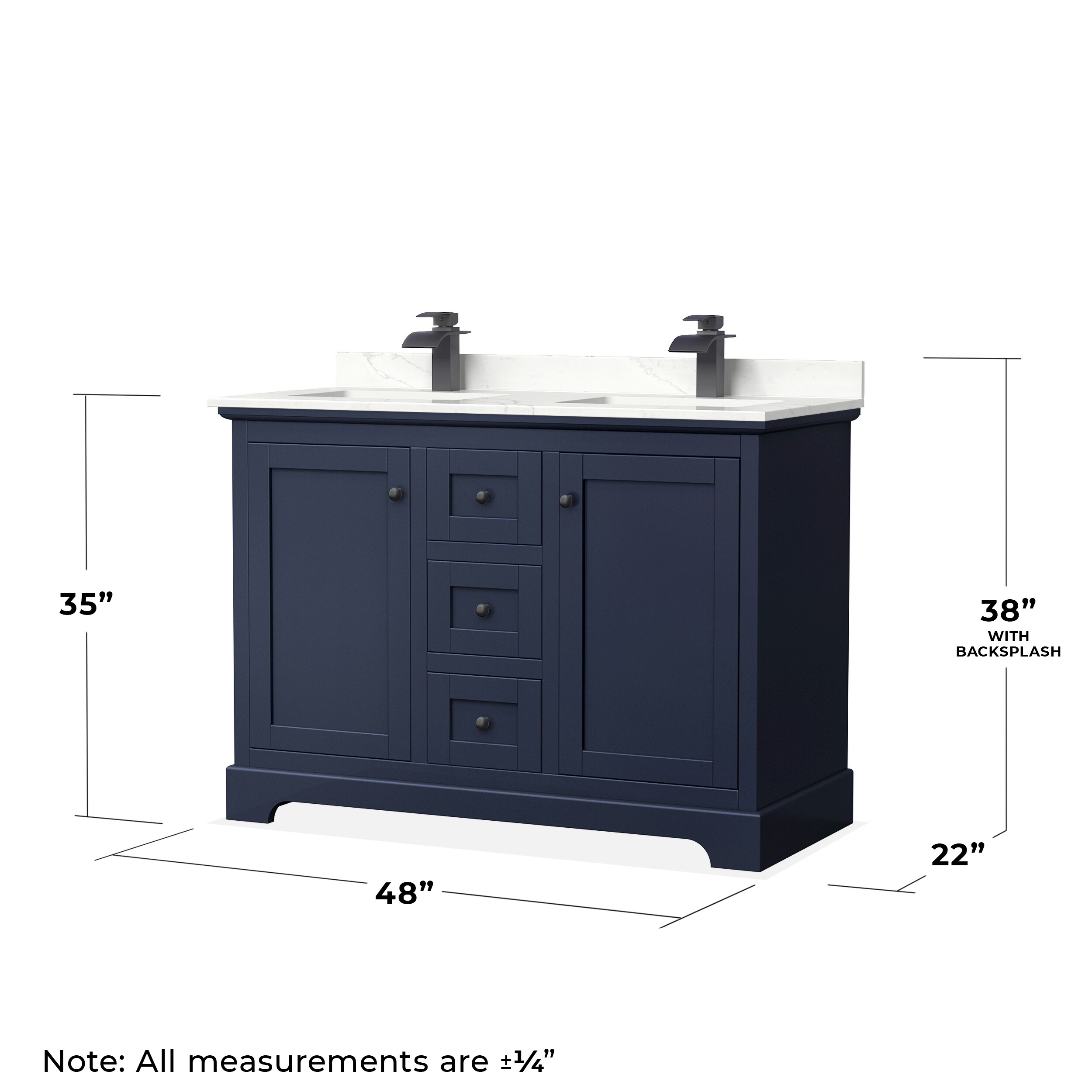 Wyndham Collection WCV232348DBBGTUNSM46 Bath-Vanity-Combo - View #6