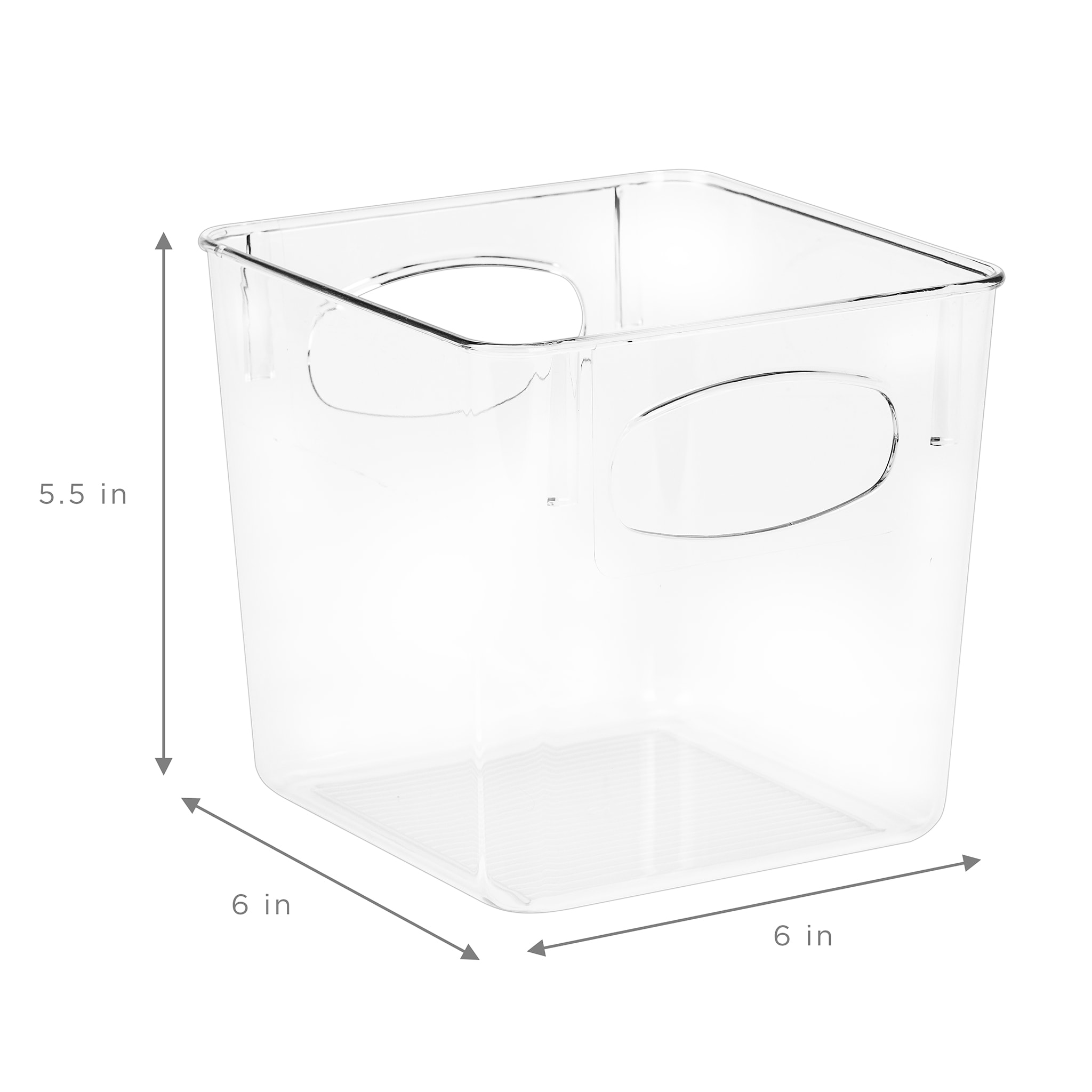 Sorbus Clear Plastic Organizer Bins for Pantry Cabinet & Kitchen Fridge  (8-Pack)