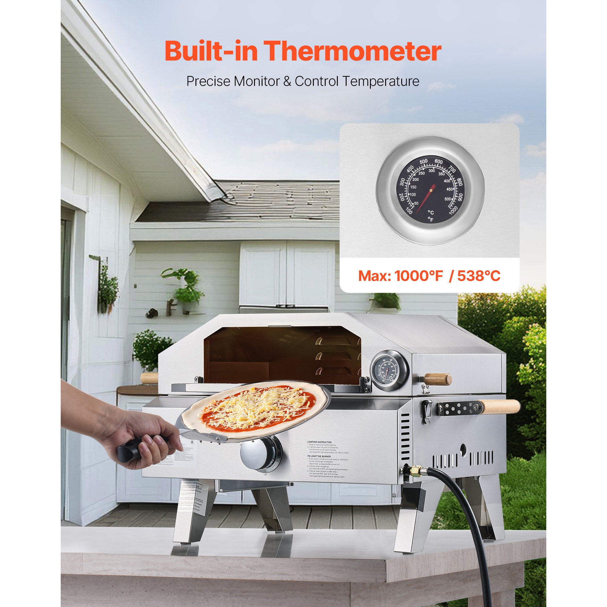 VEVOR SCTMSPSLDNZW08389V0 Outdoor-Pizza-Ovens - View #5