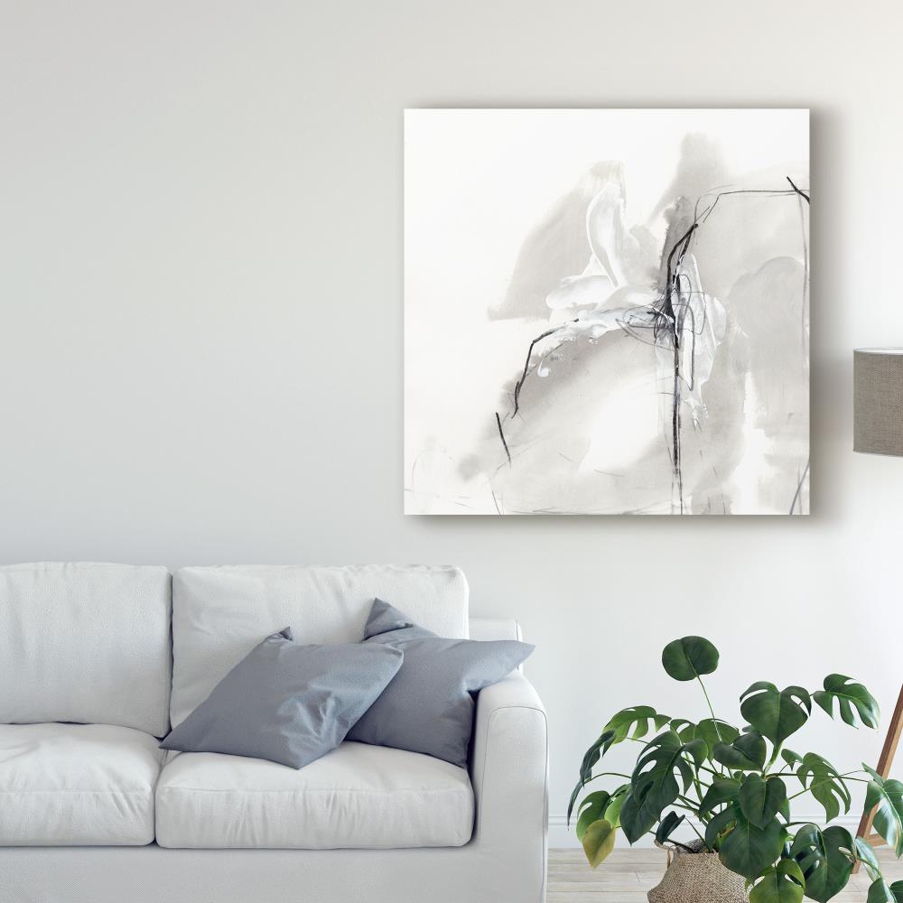 Trademark Fine Art WAG05096-C1414GG June Erica Vess "Monochrome Gestures I" 14x14 Canvas Art June Erica Vess Multicolor 14-Inches H x 14-Inches W Abstract Canvas Print