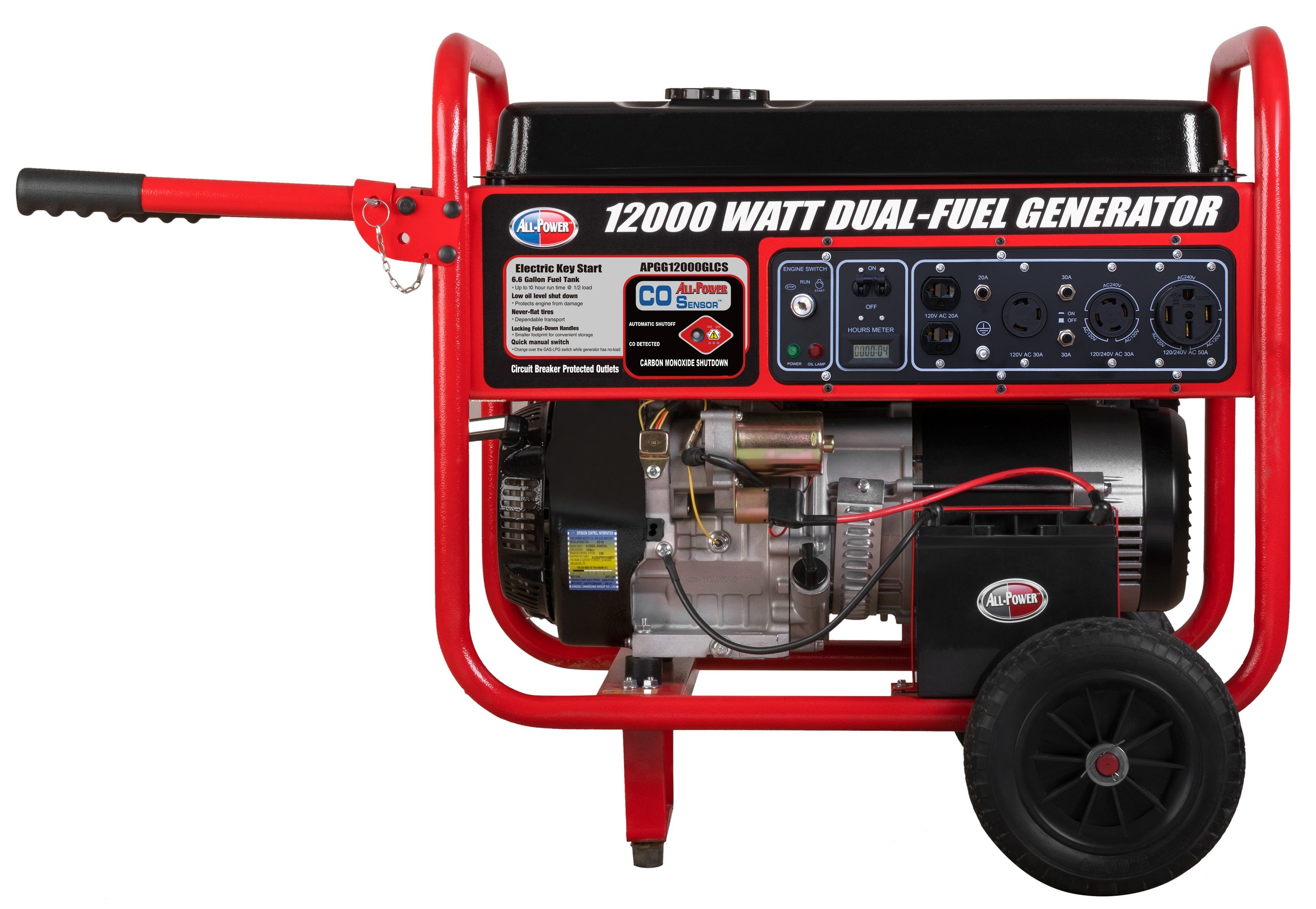 All Power 9000-Watt Gasoline/Propane Portable Generator in the Portable ...