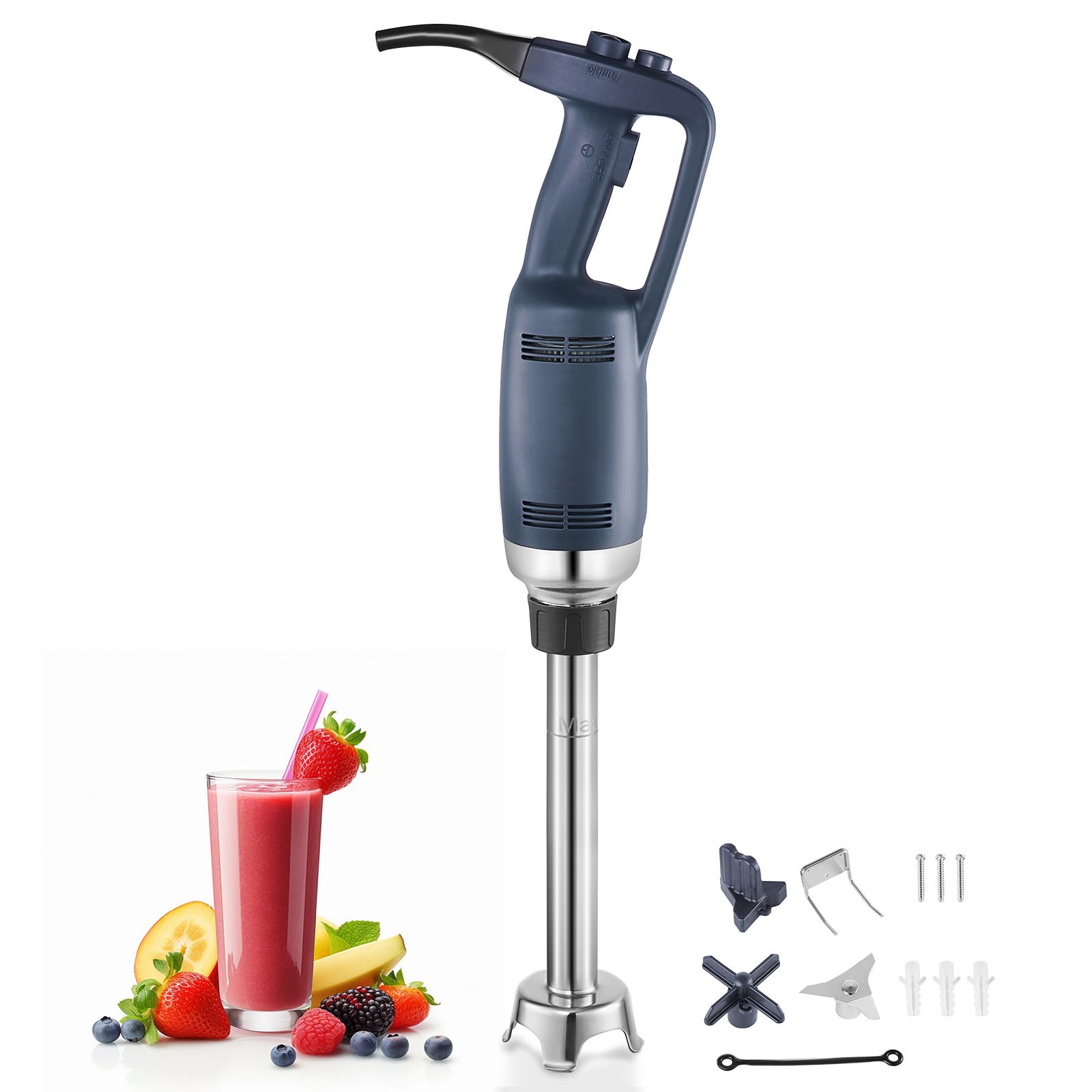 VEVOR SCZXSCJBQ35003703V1 Commercial Immersion Blender 2 -Speed 350 -Watt Immersion Blender ( Blue )