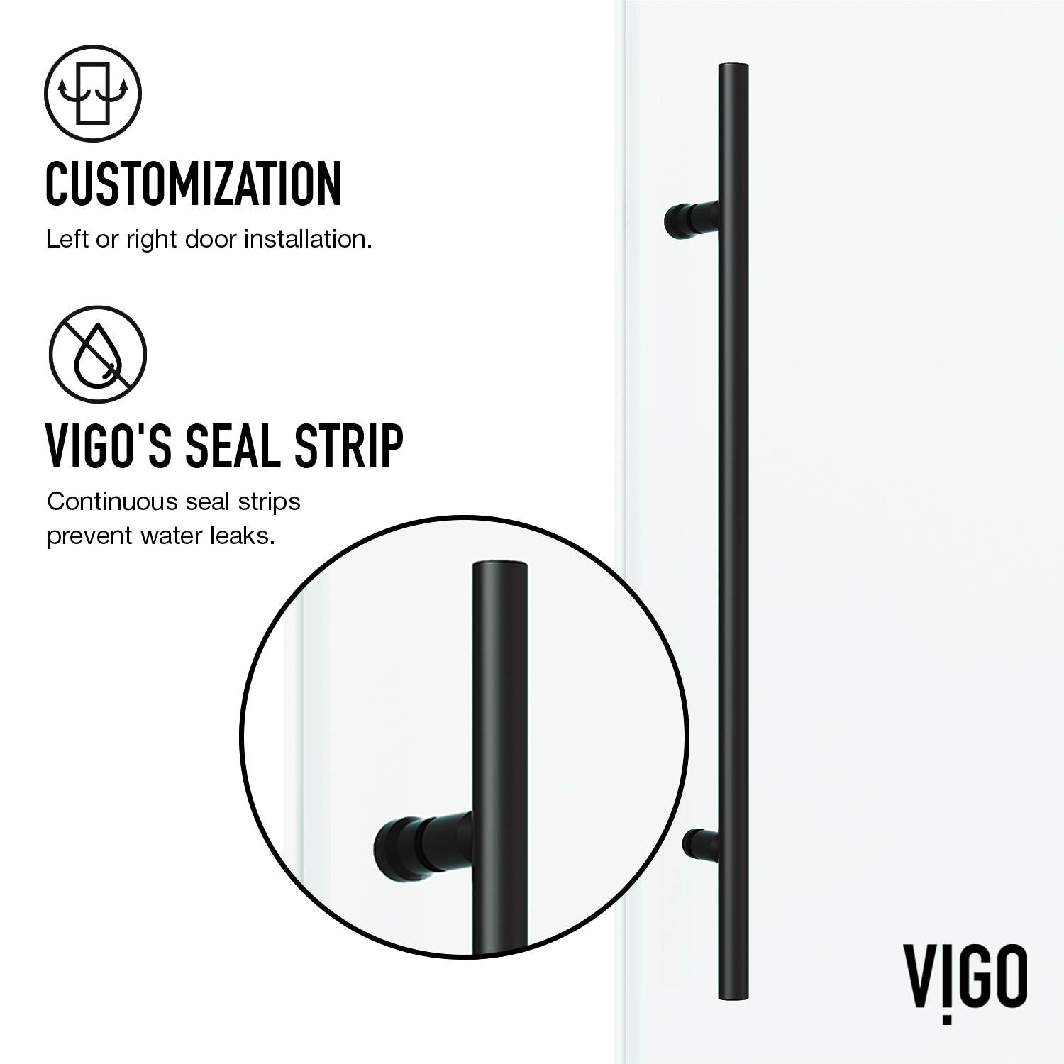 VIGO VG6053MBCL48WL Alcove-Shower-Kit - View #6