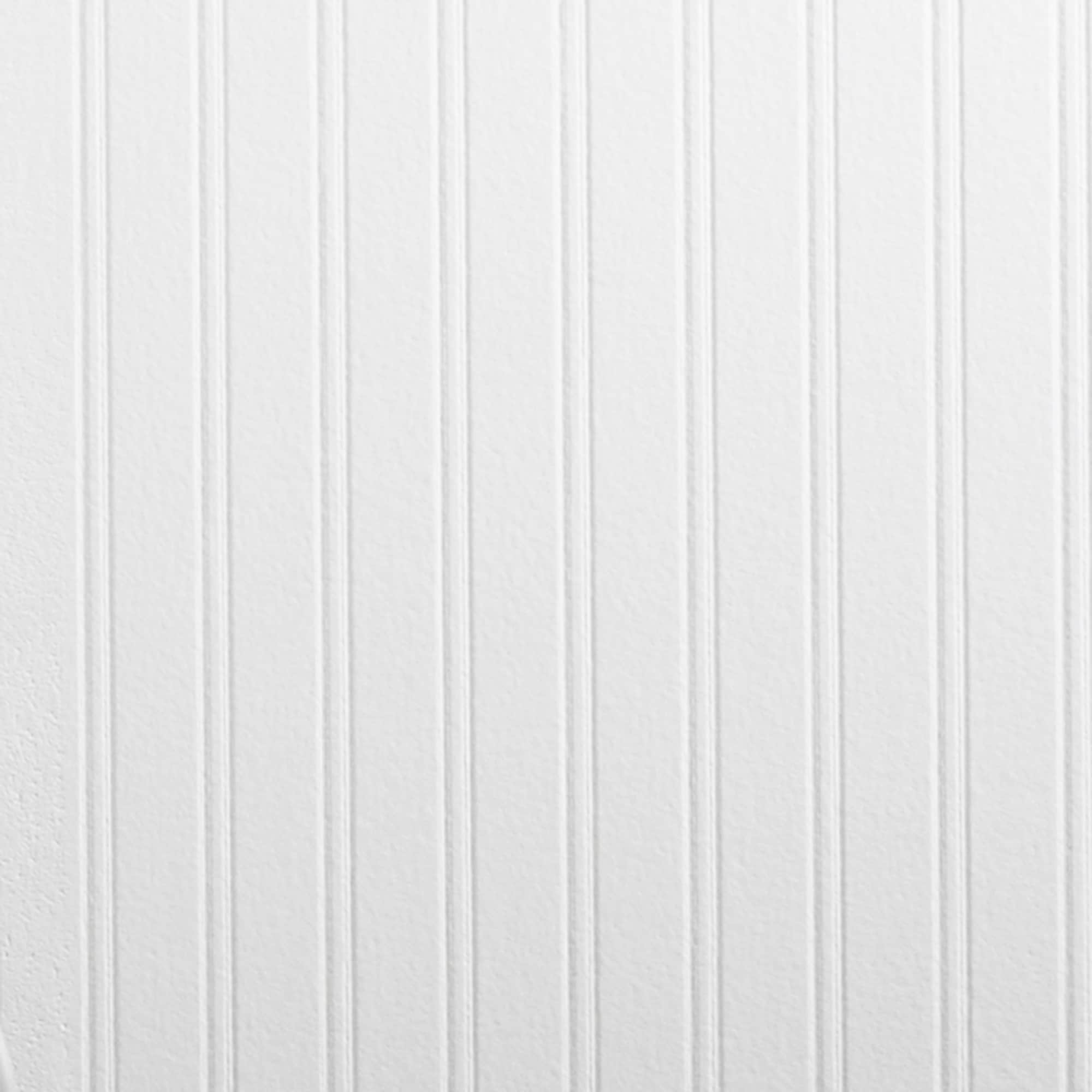 Graham & Brown Beadboard Paintable Wallpaper - White