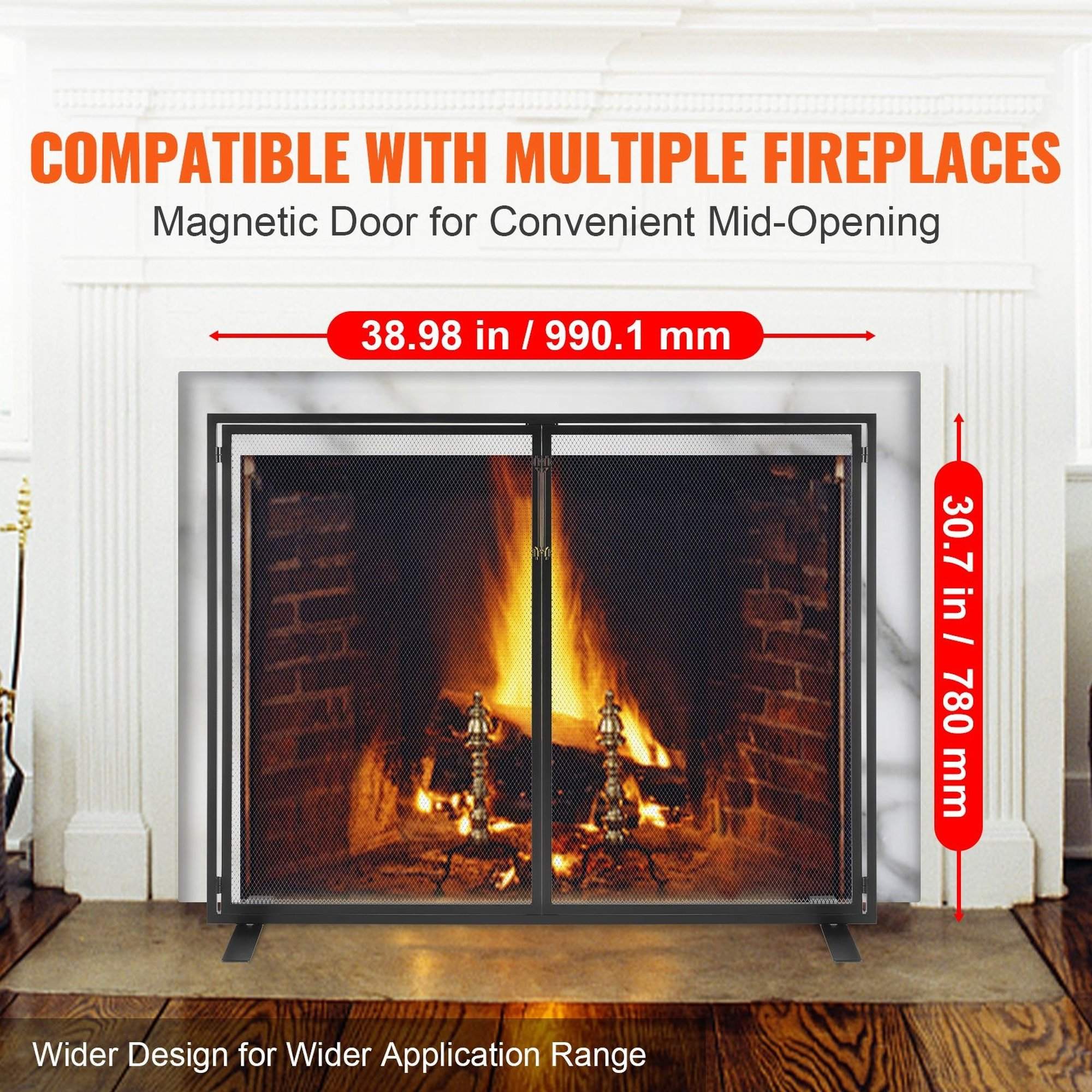 Wudkey ZXR2385 Fireplace-Screens - View #4