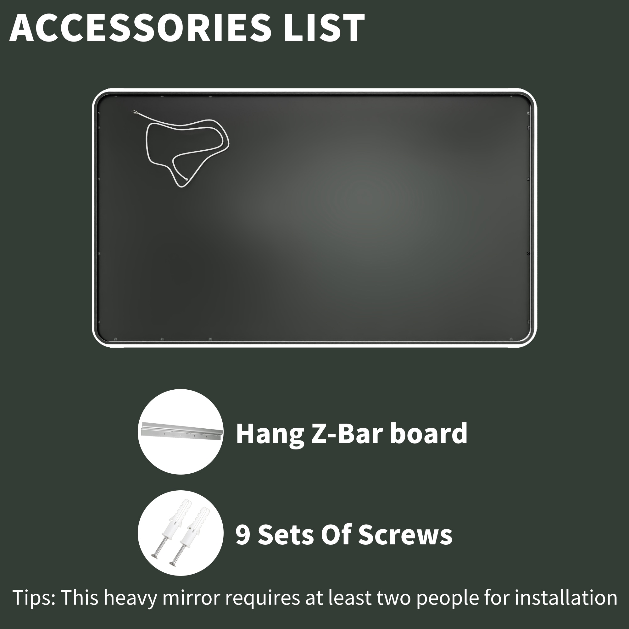 ExBrite EXBMV85536 Framed-Bath-Mirrors - View #14