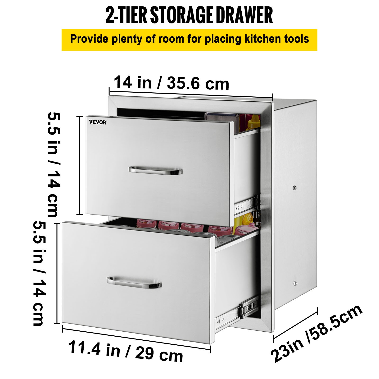 VEVOR VEVOR 5 Drawer Dresser Organizer Drawers Storage Unit Fabric