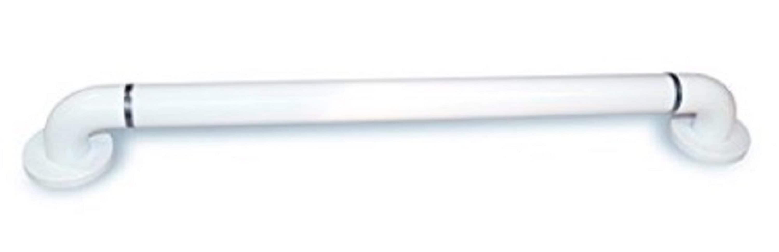 Global Door Controls GB12-1.5-WHCH EZ-Grab 12-in White Wall mount ADA Compliant Grab Bar ( 220-lb Weight Capacity )