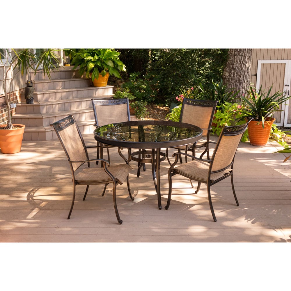 Hanover FNTDN5PCG Patio-Dining-Sets - View #8