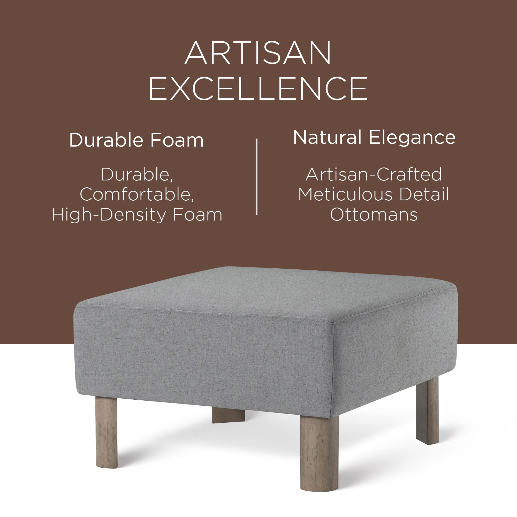 Maven Lane ML355805-FOM-SL Indoor-Ottomans - View #3