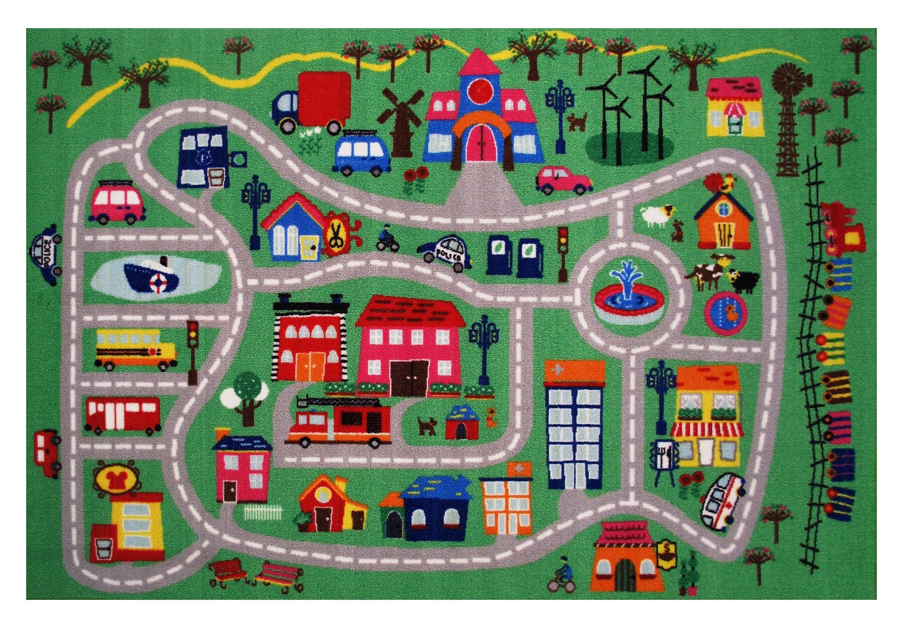 Fun Rugs FT-515 3958 Fun Time 3 x 4 Multi-color Indoor Area Rug