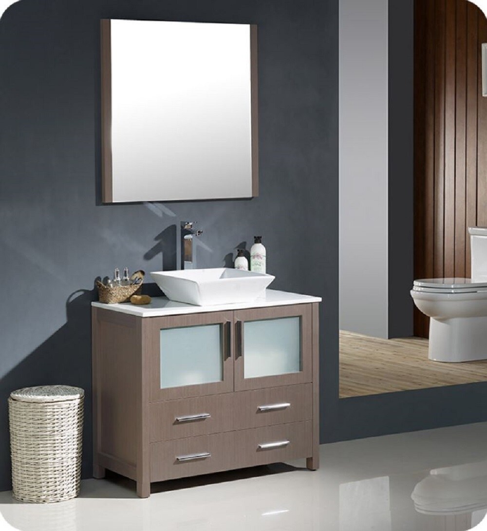 Fresca FVN6236GO-VSL Bath-Vanity-Combo - View #2