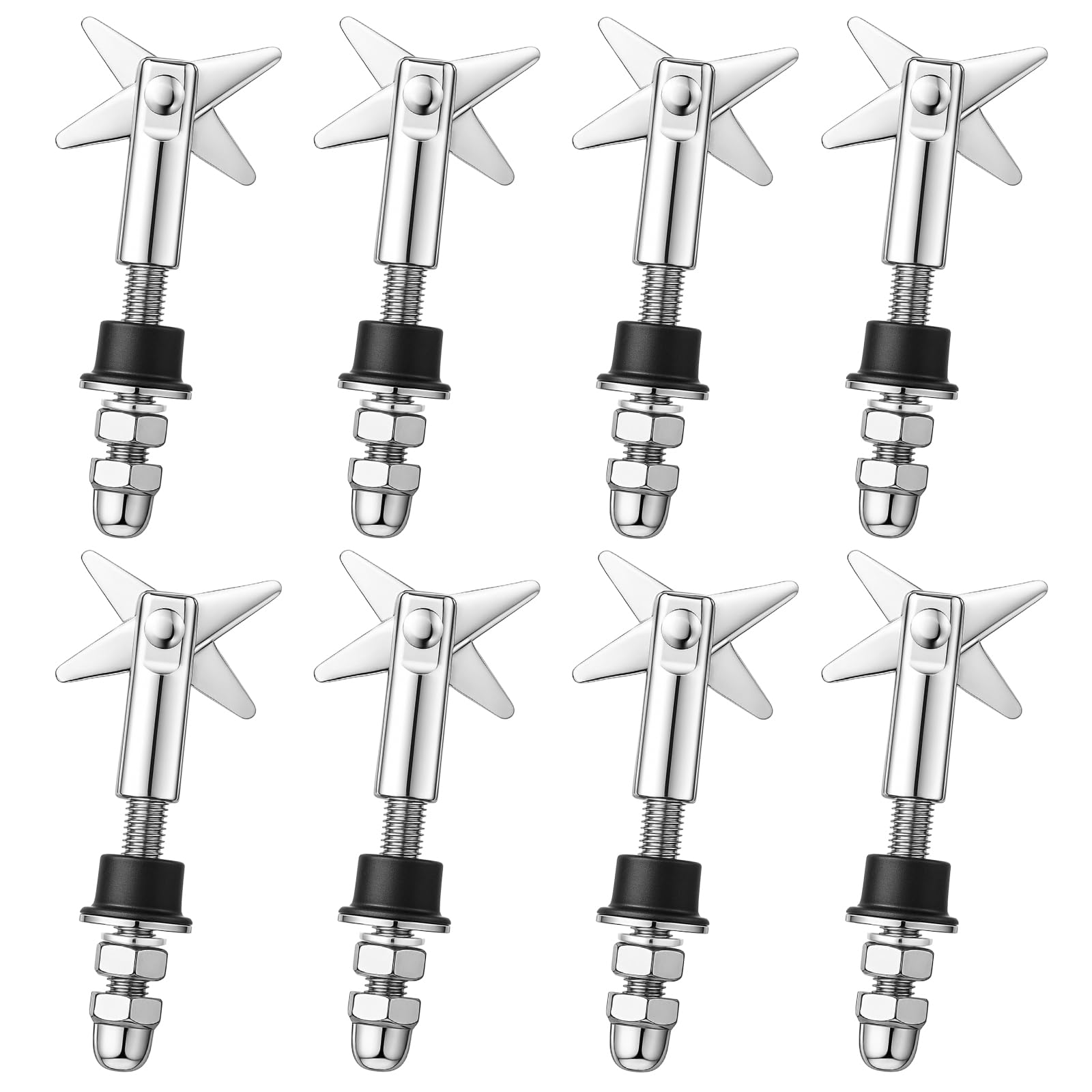 AKSCYZM  8 Pcs Toggle Bolt Anchors M8x110mm 304 Stainless Steel Scissors Type Heavy Duty X-Shaped Easy Install Rust Resistant for Wall Cement
