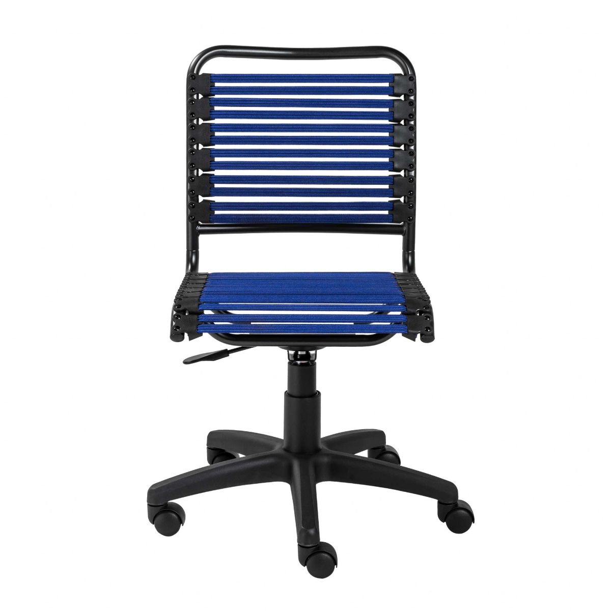 HomeRoots 357512 Amelia Blue Contemporary Adjustable Height Swivel Bungie Desk Chair