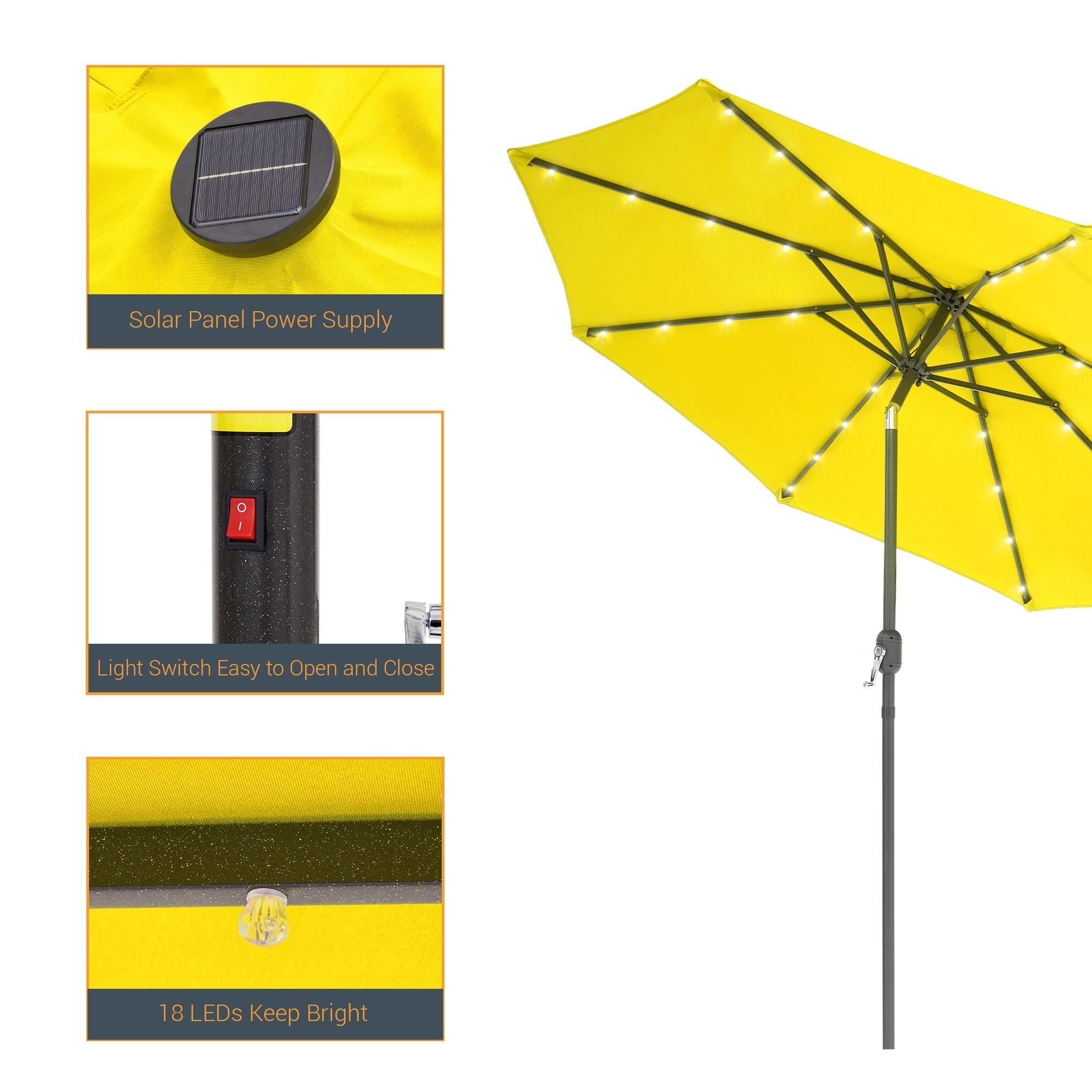 Sonkuki SD-027Y-LED Umbrellas-2 - View #3