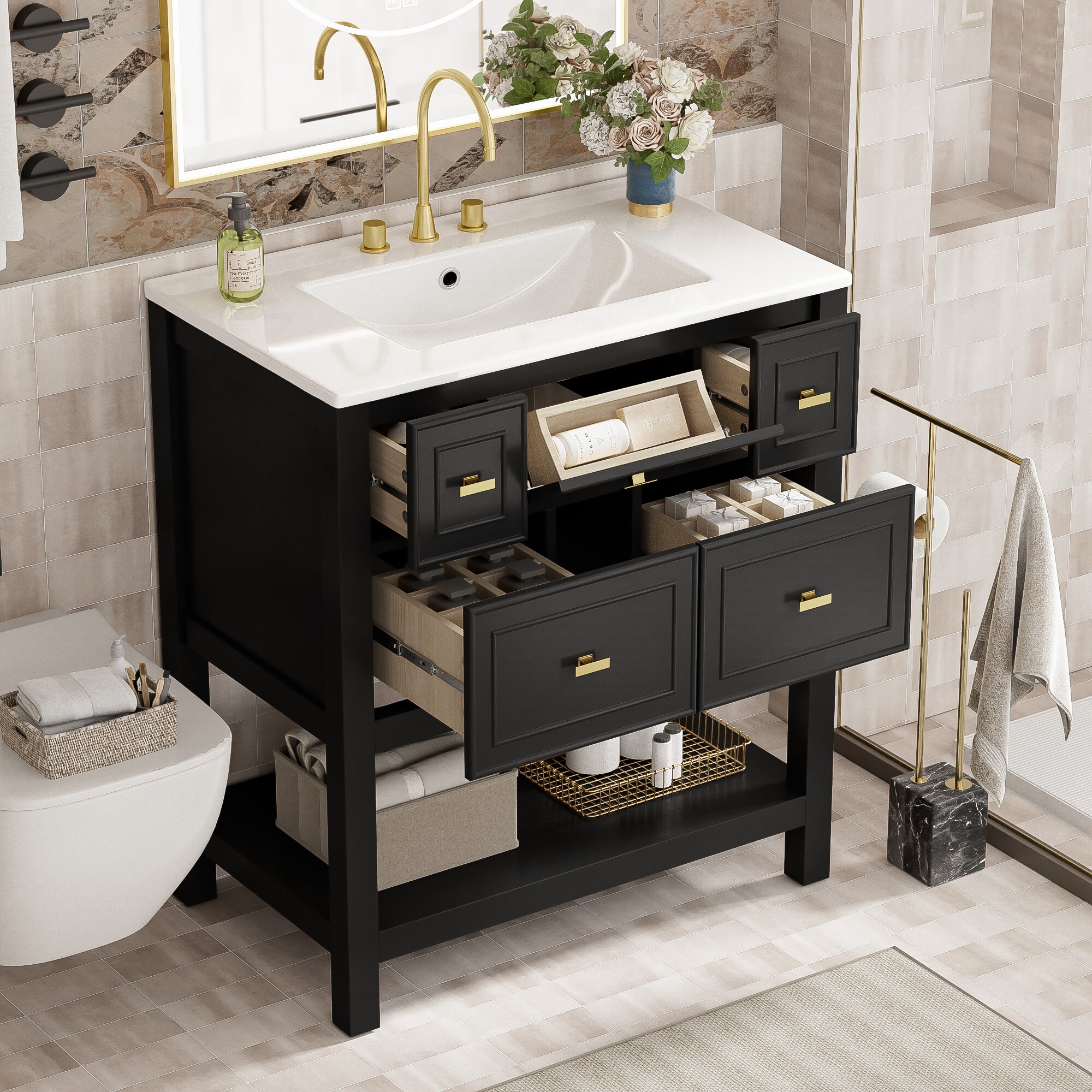 Iseryn YSG488BP247 Bath-Vanity-Combo - View #16