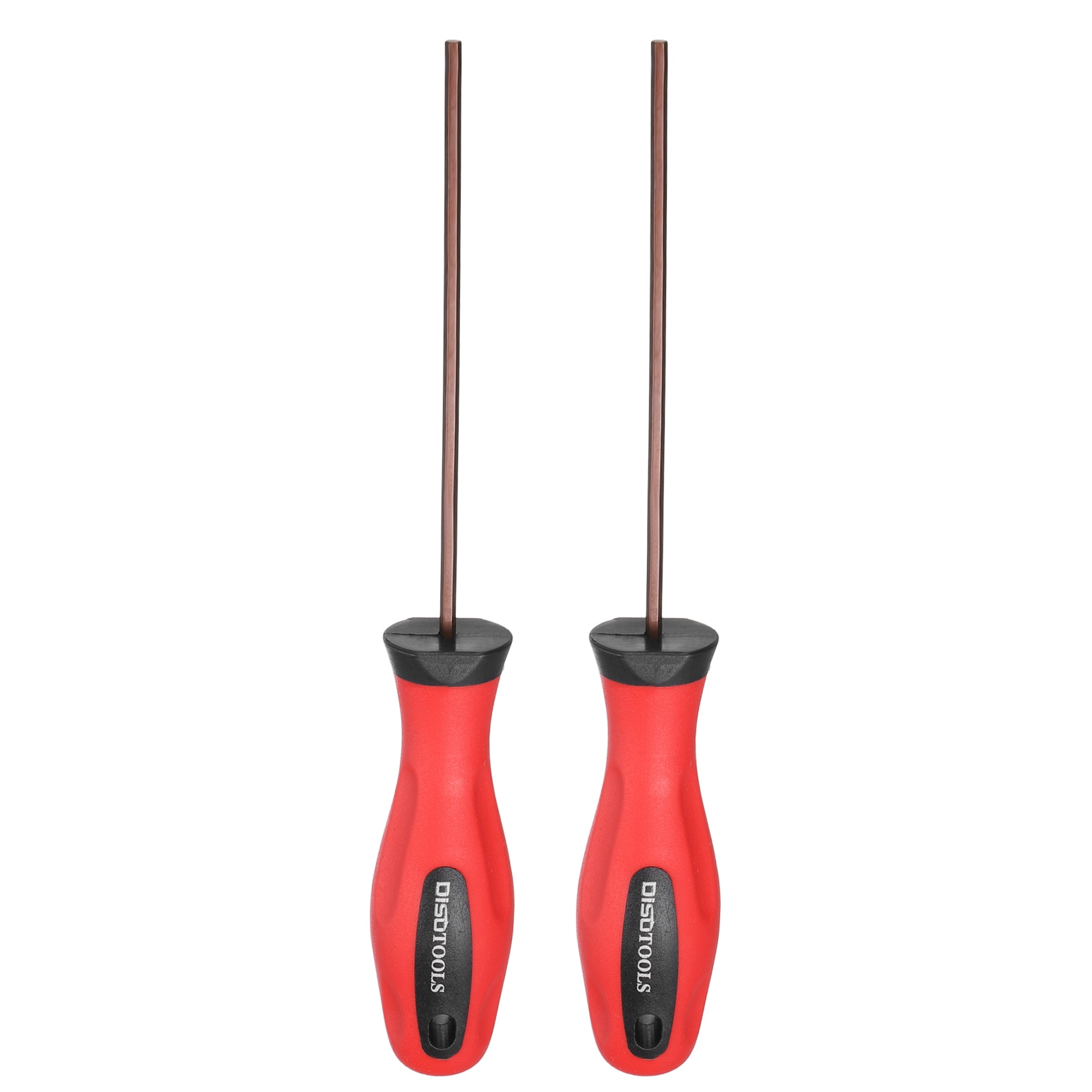 Harfington 2pcs 2.5mm Metric Hex Screwdriver 7.09 Inch Magnetic Screwdrivers 3.94 Inch Heat-Treated S2 Alloy Steel with Ergonomic Handle for DIY Repairing Red Brown #S26031000UX4277