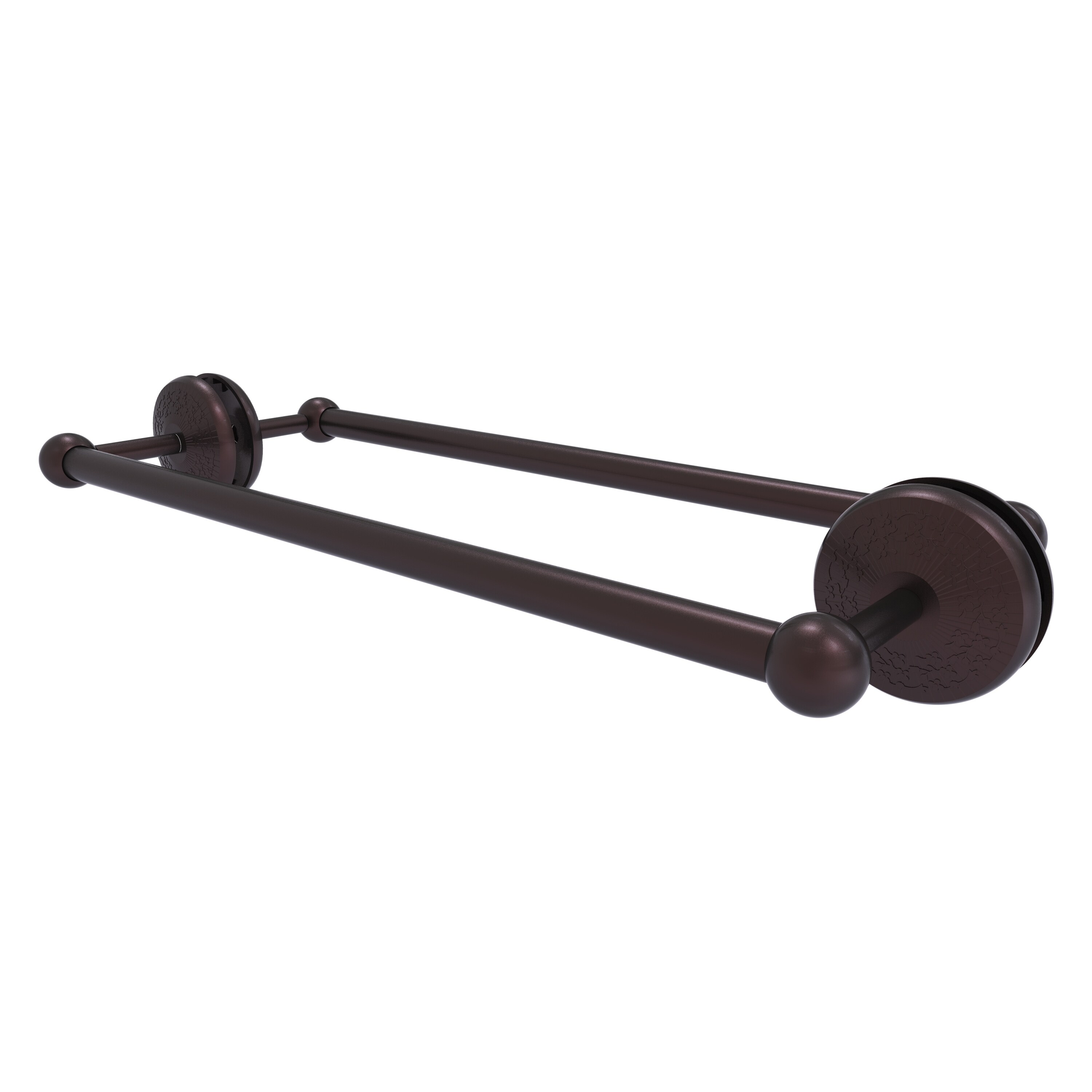 Allied Brass MC-41-BB-18-ABZ Monte Carlo 18-in double Antique Bronze Wall mount Double Towel Bar