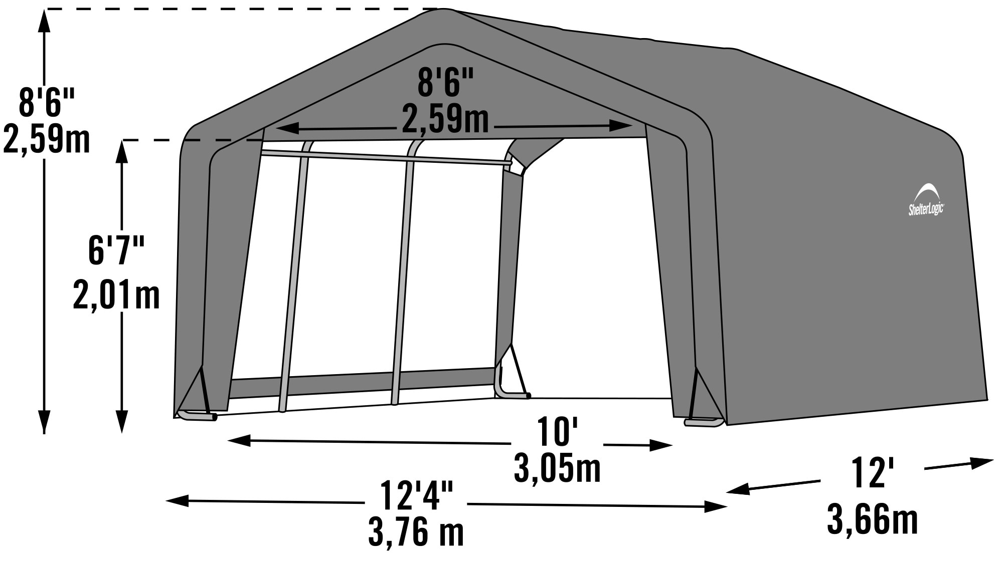 ShelterLogic 70443 Metal-Storage-Buildings-Sheds - View #13