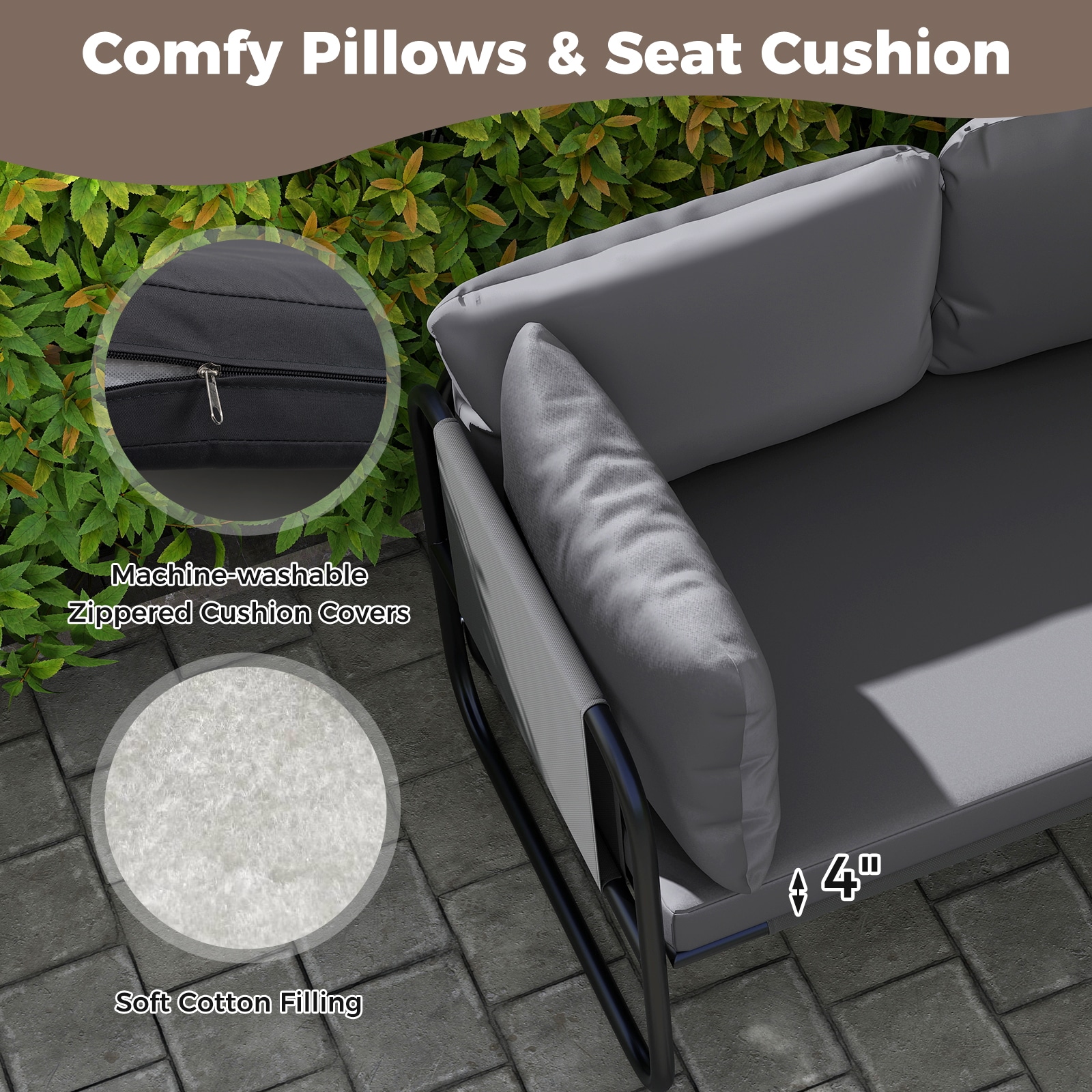 YERIVA O12416GRDH Patio-Sofas-Daybeds - View #6