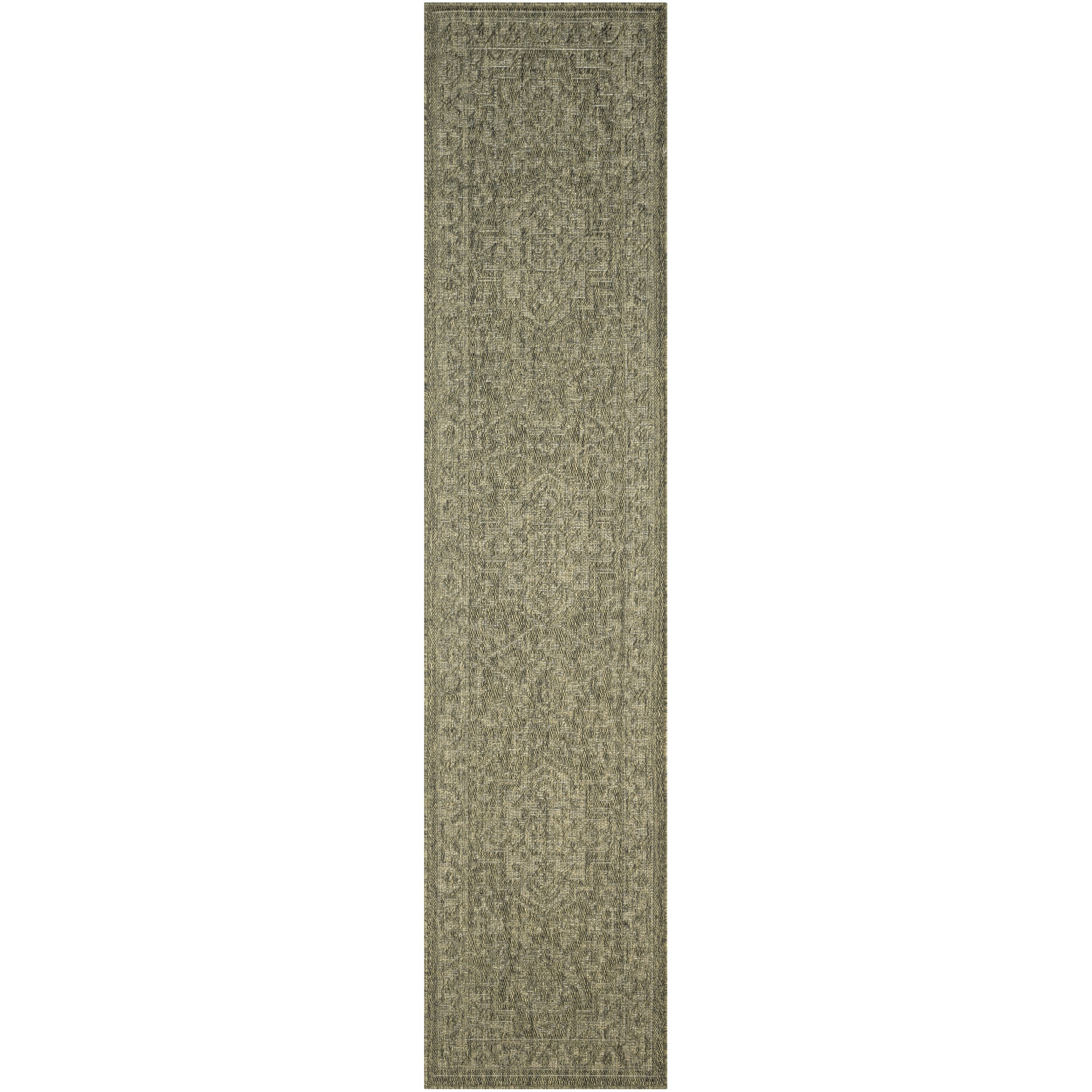 Nourison 841491140109 Tulum 2' x 6' Olive Indoor/Outdoor Rug
