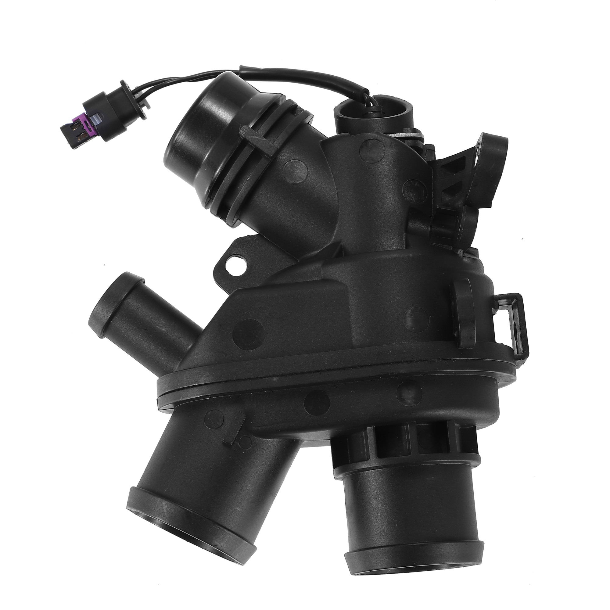 Unique Bargains Thermostat Housing Assembly w/Sensor for Land Rover Discovery LR4 for Range Rover 2015-2020 3.0L V6 No.LR117568 LR107288 AJ814048 AJ813986