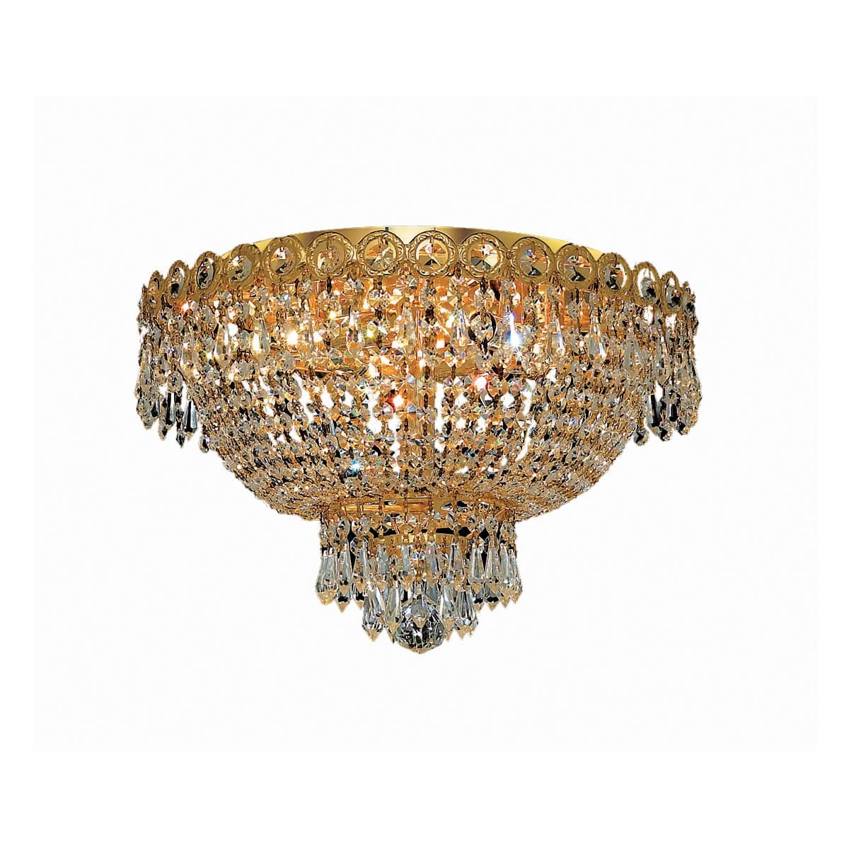 Elegant Lighting 150755 V1900F16G/RC Century Flush Mount Gold