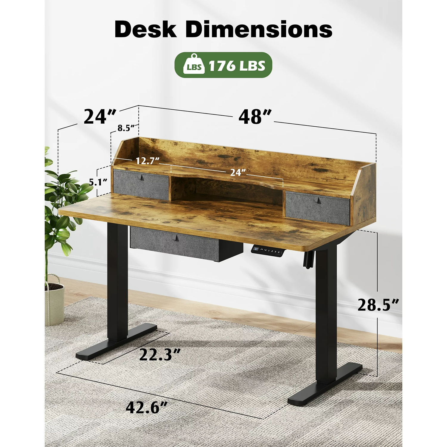 Vineego LS-HAD23-0185-120FE desks - View #5