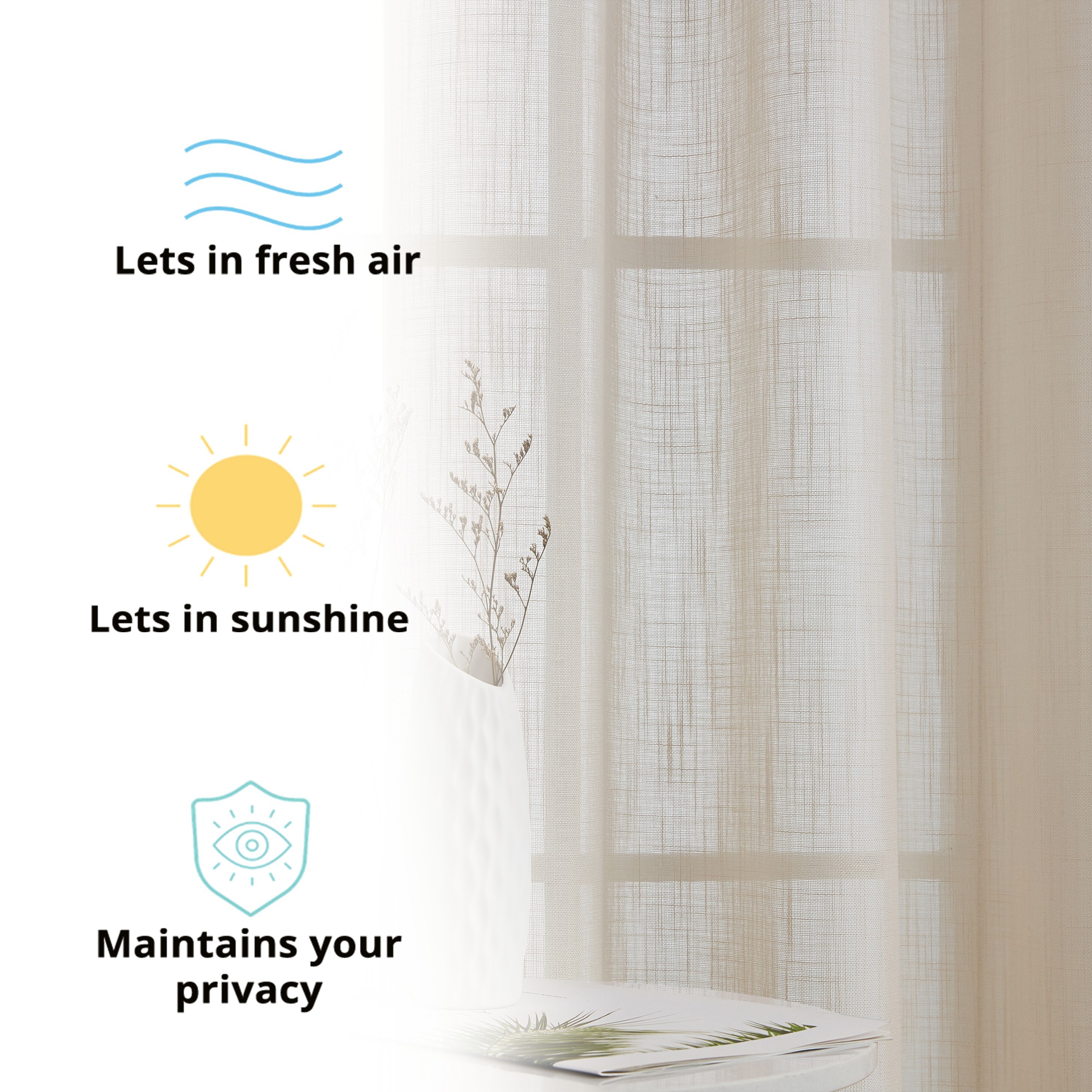 HLC.me ABY-FXLNGR-IVRY72 curtains - View #3