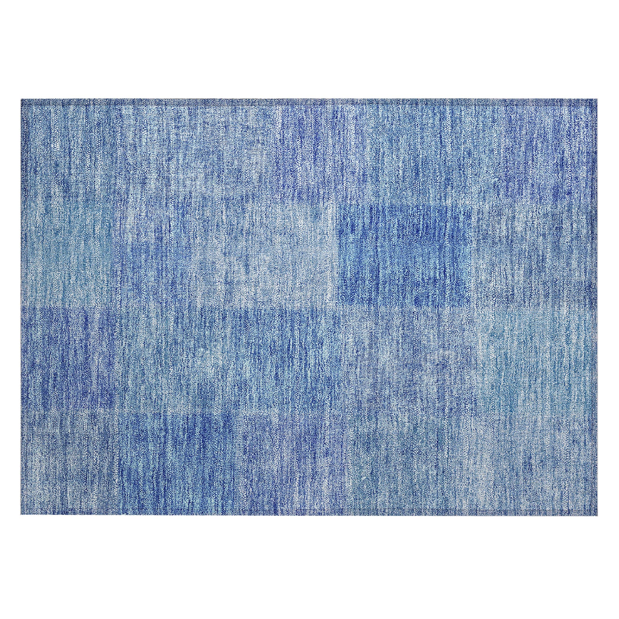 Addison Rugs ACN664DN20X30 Chantille ACN664DN 2 x 3 (ft) Polyester Denim Rectangular Indoor/Outdoor Geometric Machine washable Area rug