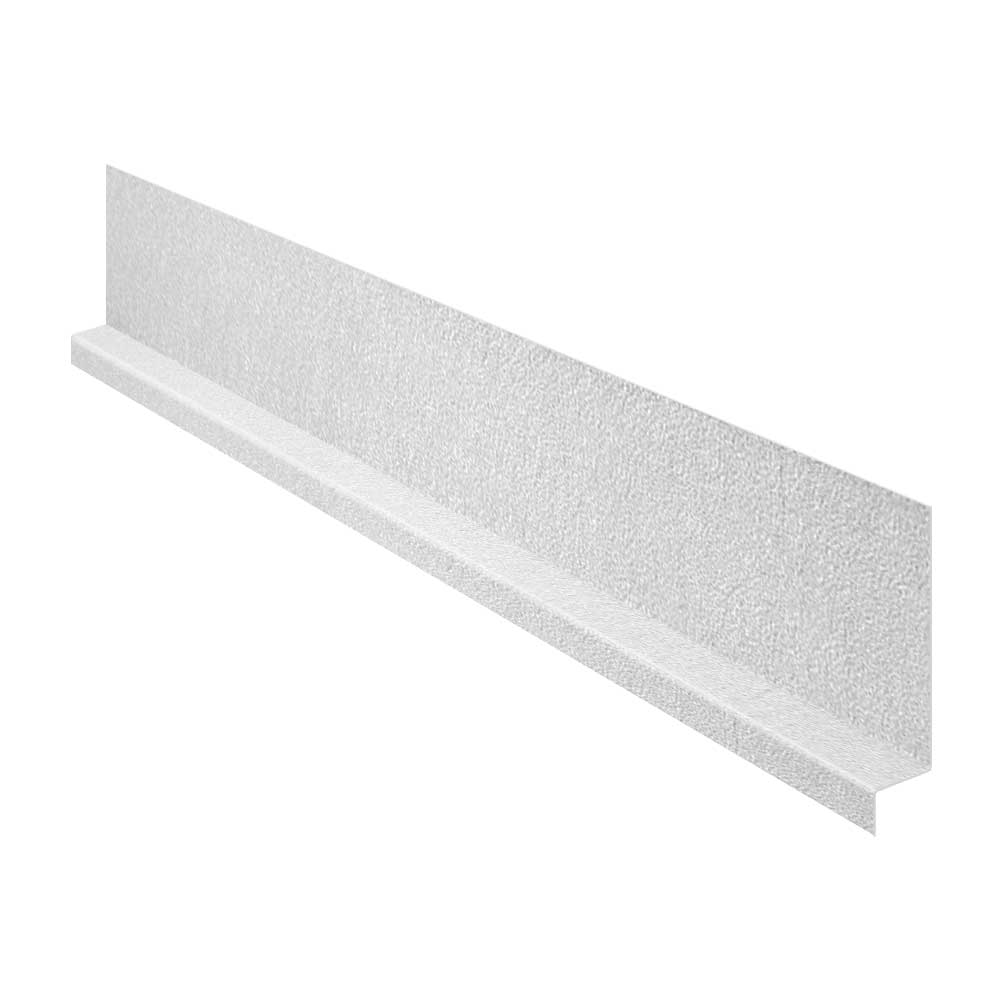 Gibraltar Building Products SZB58WH 0.625-Inches x 120-Inches White Galvanized steel Step Flashing