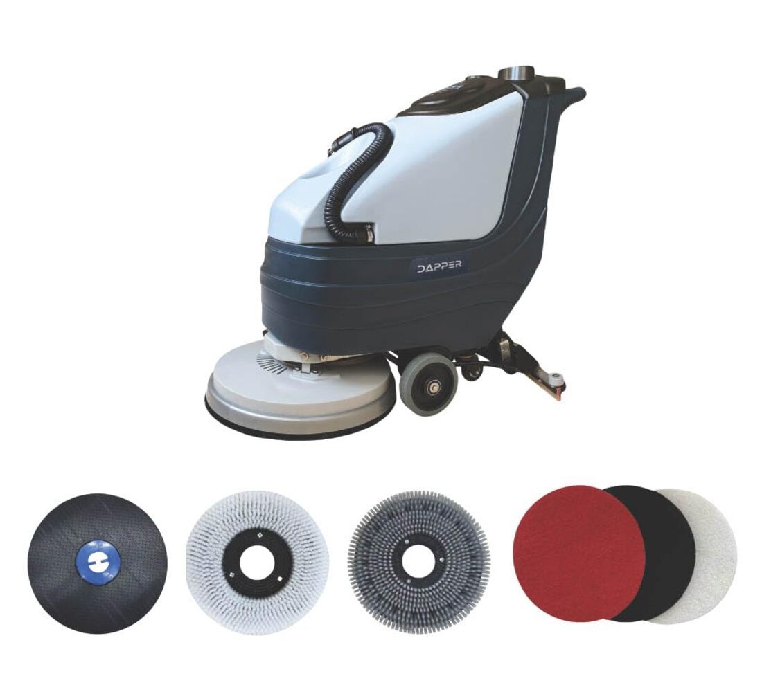 DAPPER SUPPLY DP-WBFS1202 1 -Speed 13.5-Gallon Floor Scrubber