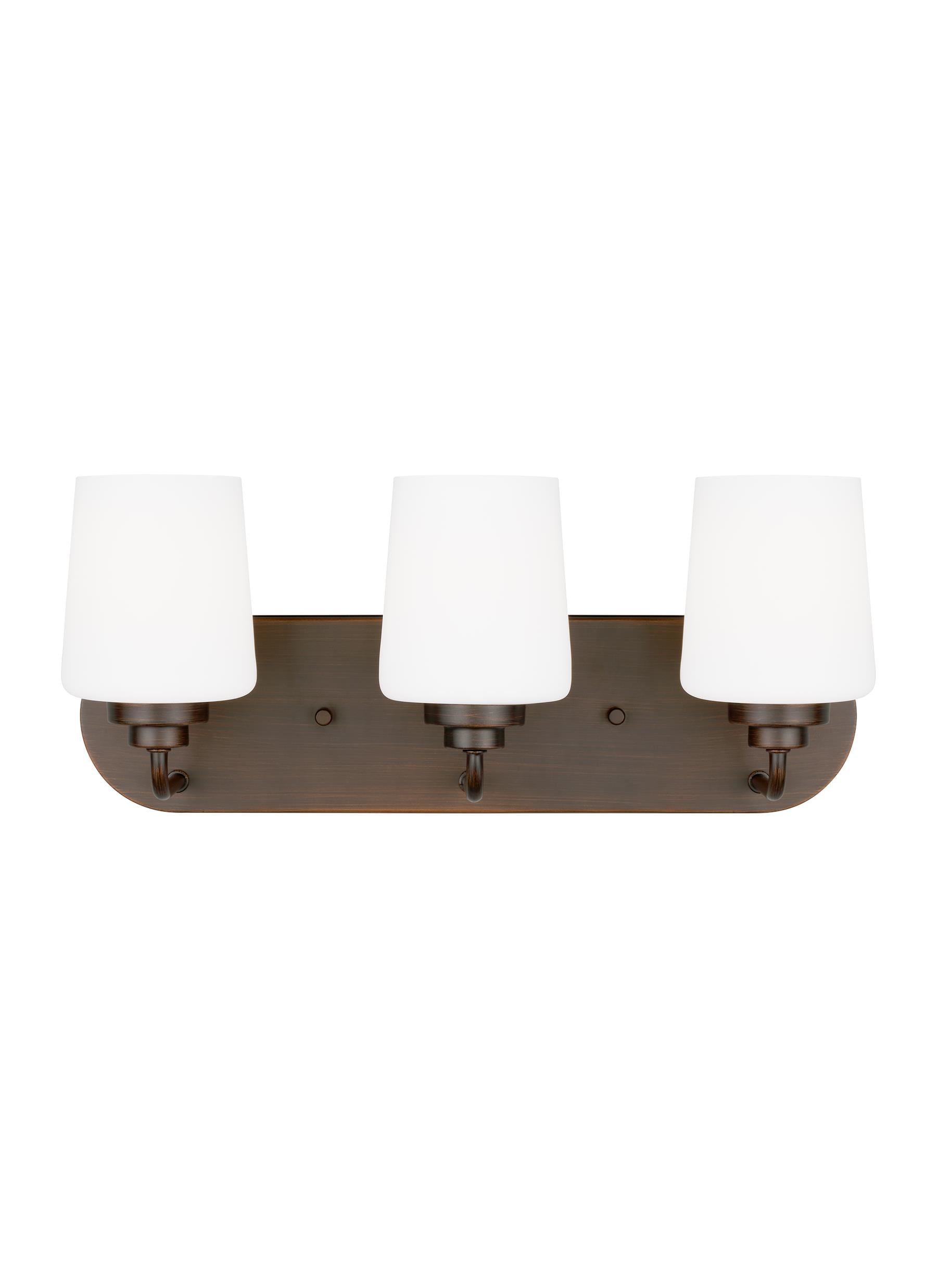 Generation Lighting 4402803EN3-710 Windom 18-in 3 -Light Bronze Traditional Vanity light