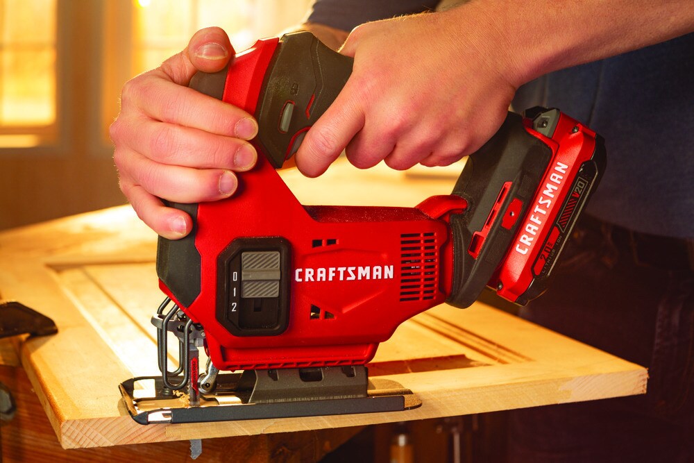 CRAFTSMAN V20 20-volt Max Variable Speed Keyless Cordless Jigsaw (Battery  Included) In The Jigsaws Department At