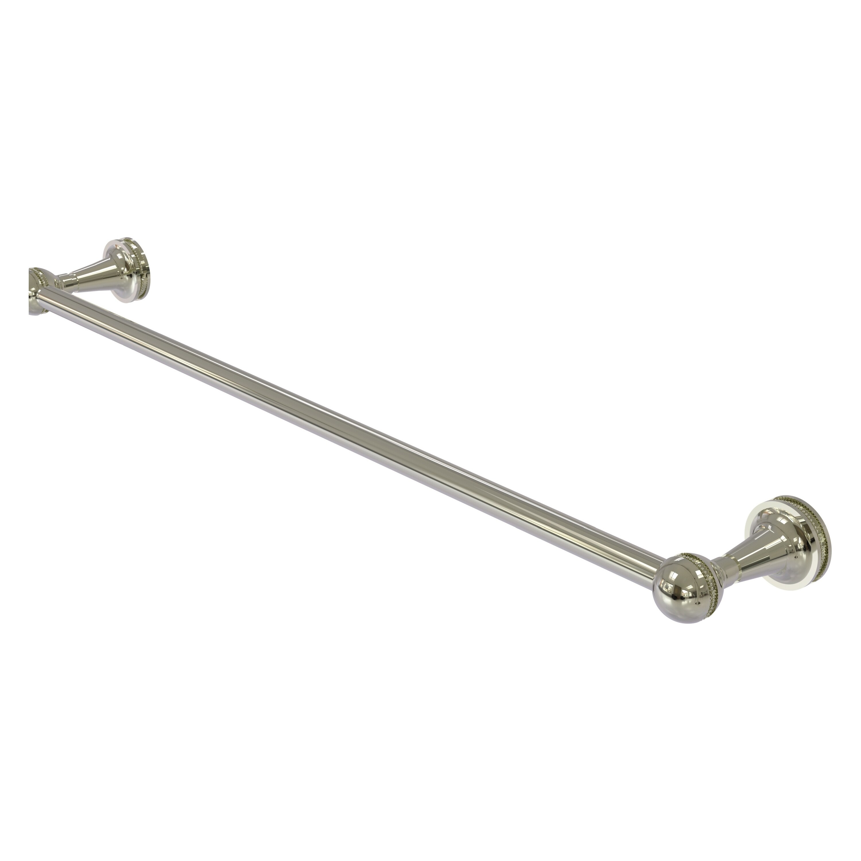 Allied Brass MA-21/18-PNI Mambo 18-in Polished Nickel Wall mount Single Towel Bar