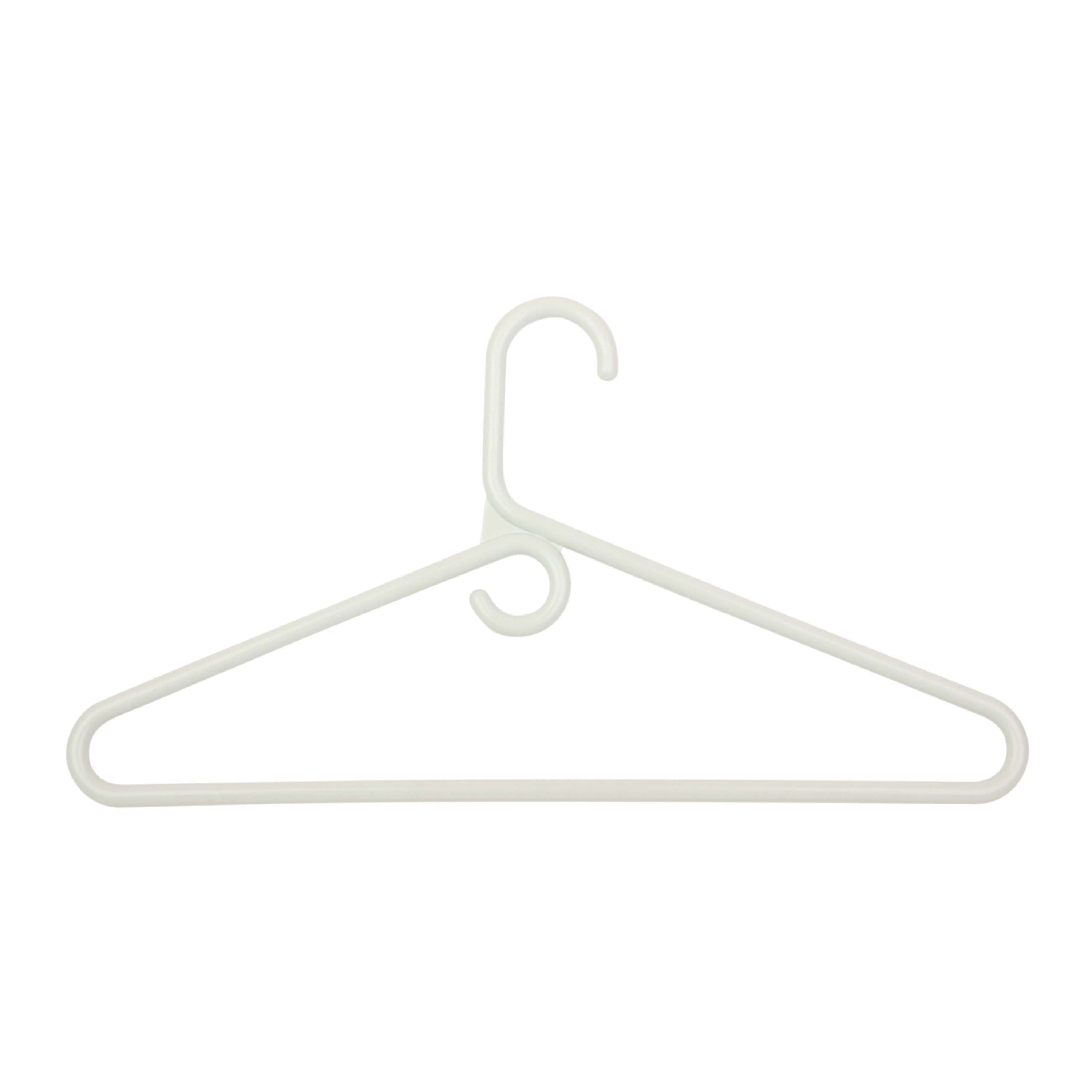 Merrick Plastic Clothing Hanger, 100 Pack, Artic White 