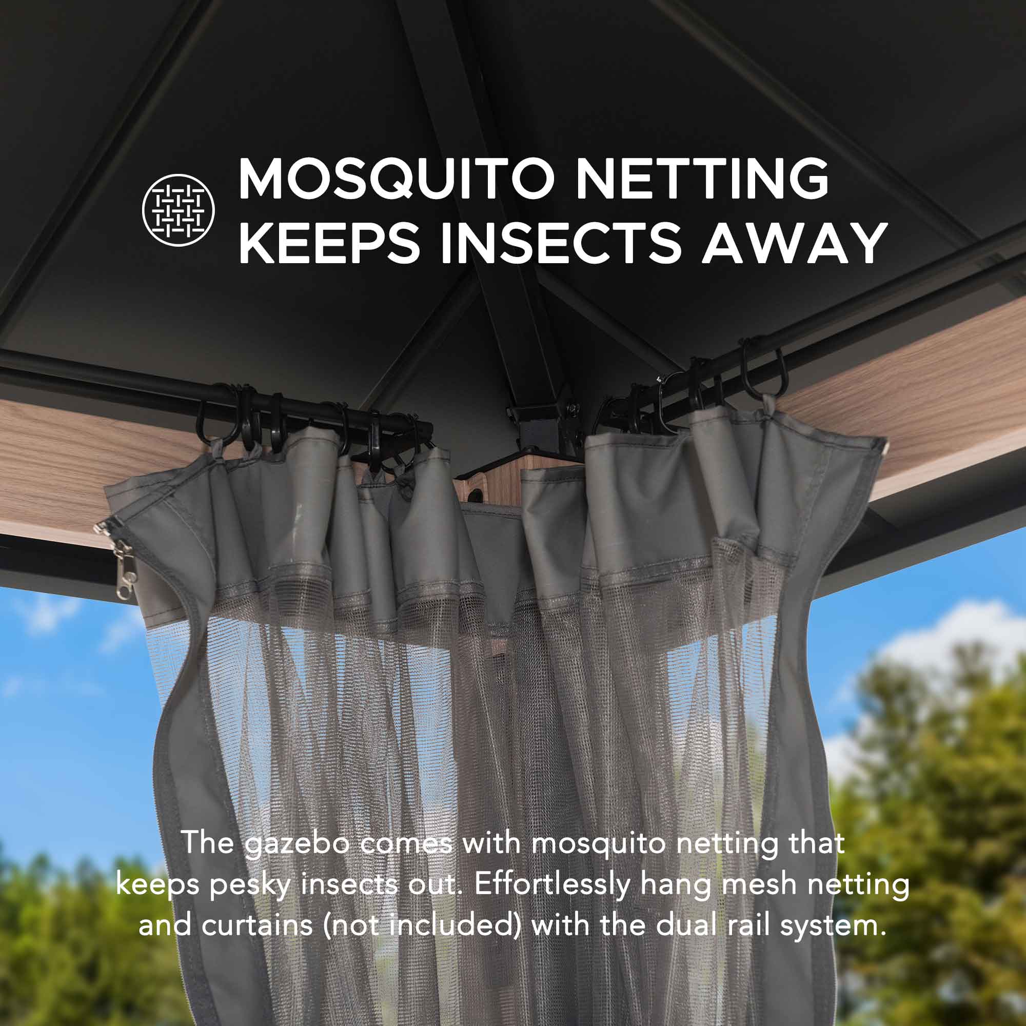 Sunjoy A102023920 Wood-Resin-Gazebos - View #5