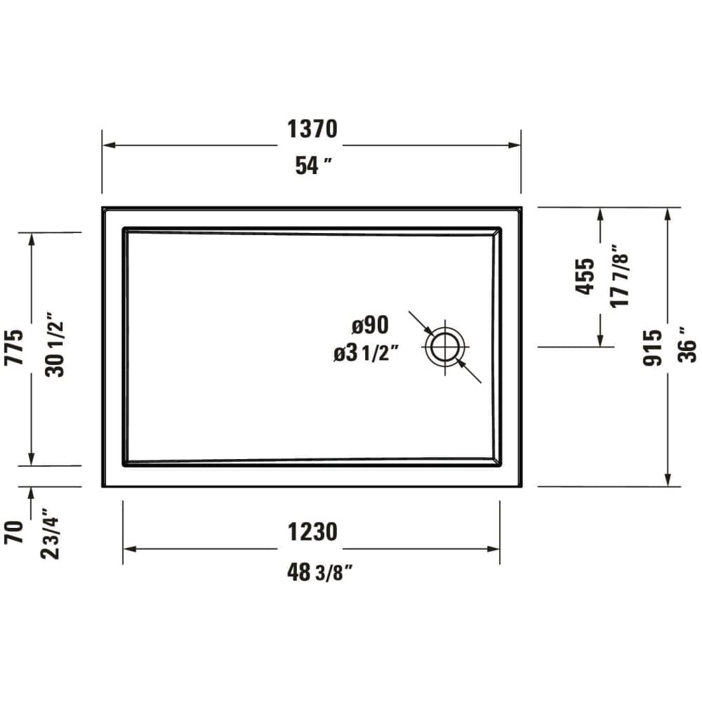 Duravit 720245000000090 Shower-Floors - View #4