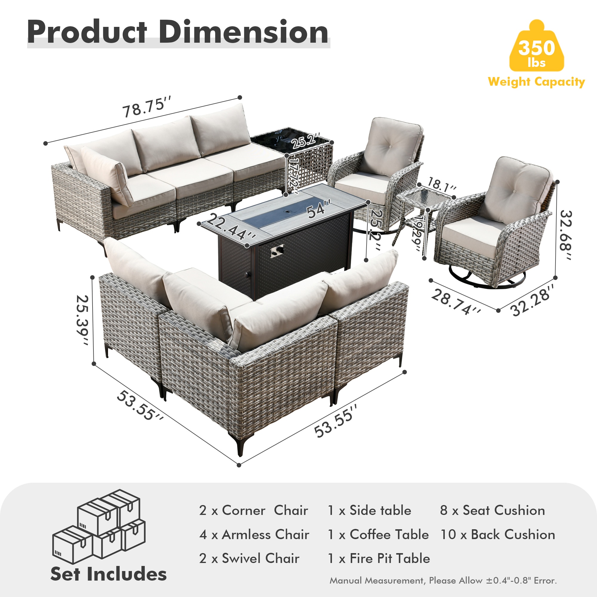 Pouuin SRFPYZSKT60 Patio-Sofas-Daybeds - View #2