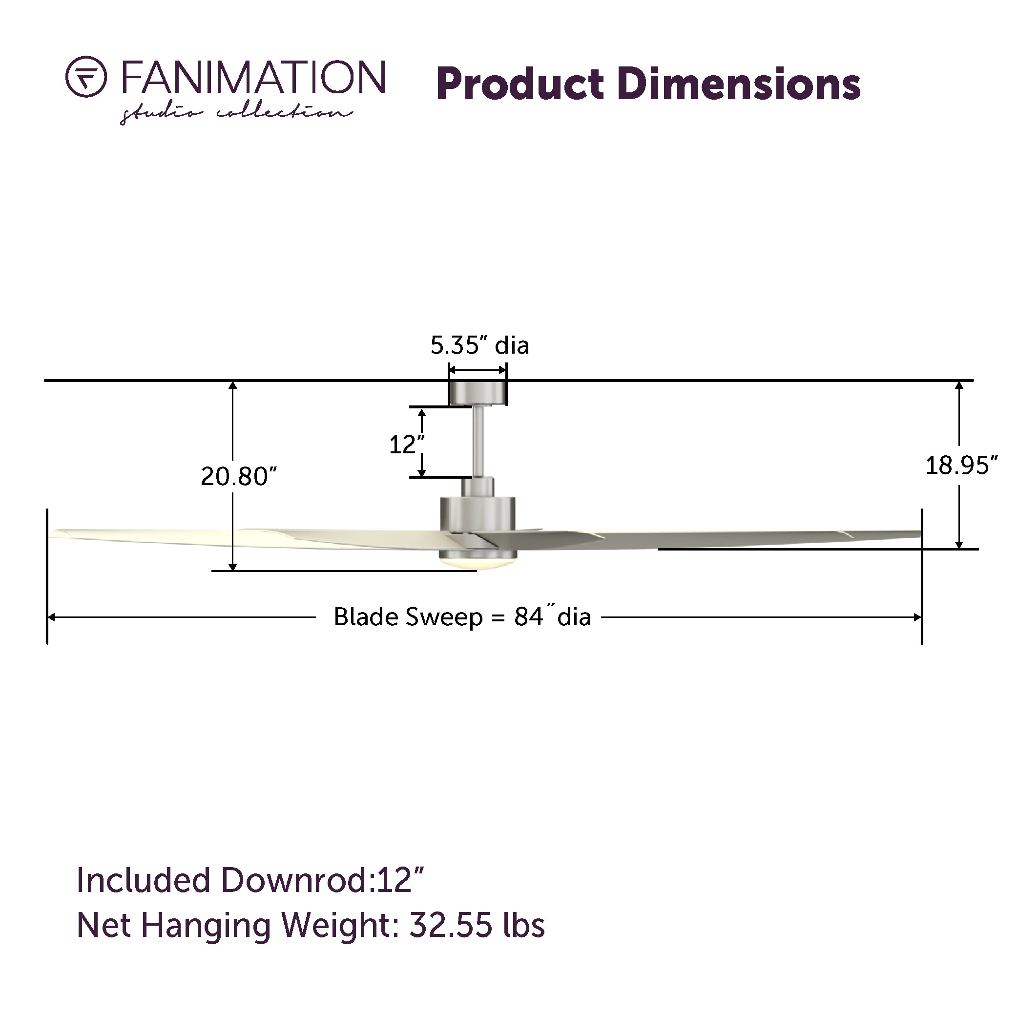 Fanimation Studio Collection LP6827LBN Ceiling-Fans - View #12