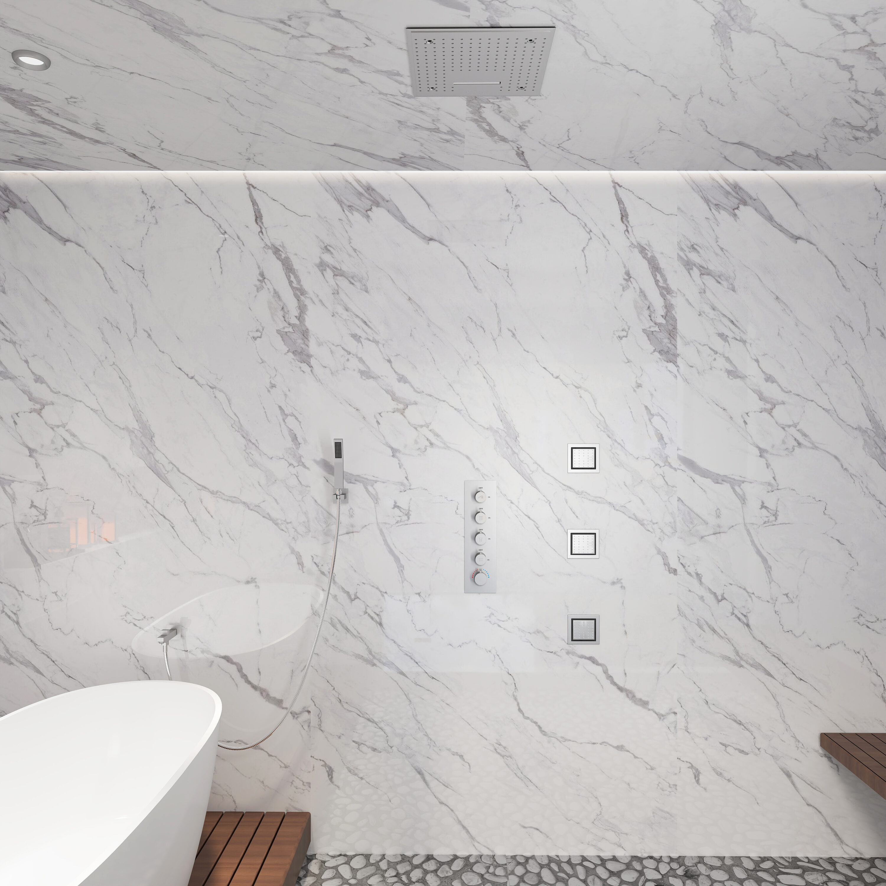 CASAINC WE-SS11MB Showerhead-Bar-Panels - View #4