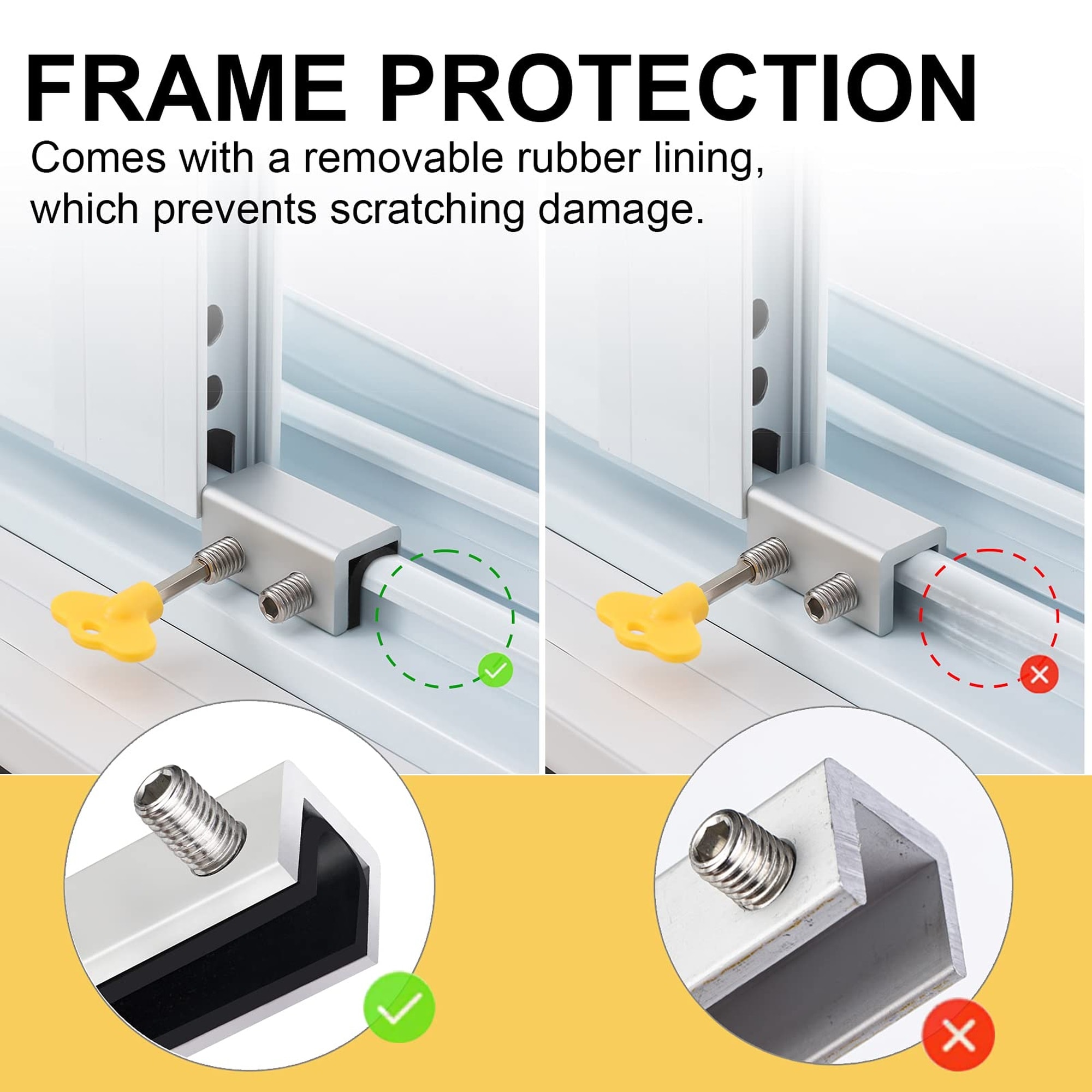Wudkey L4-ER2I1G Horizontal-Sliding-Window-Sash-Locks - View #5