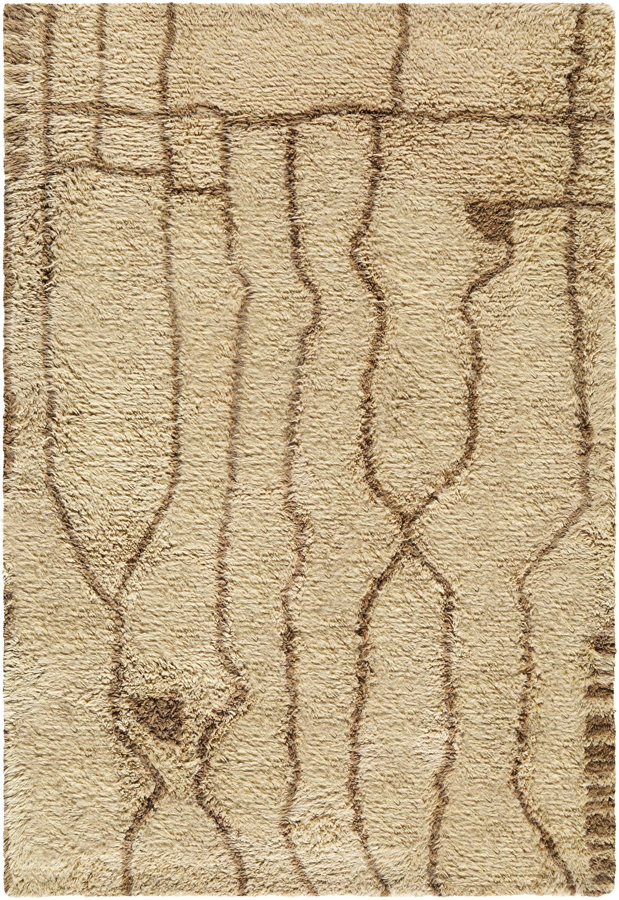Livabliss Beni Moroccan 10-ft x 8-ft Tufted Wool Ivory/Light Beige ...