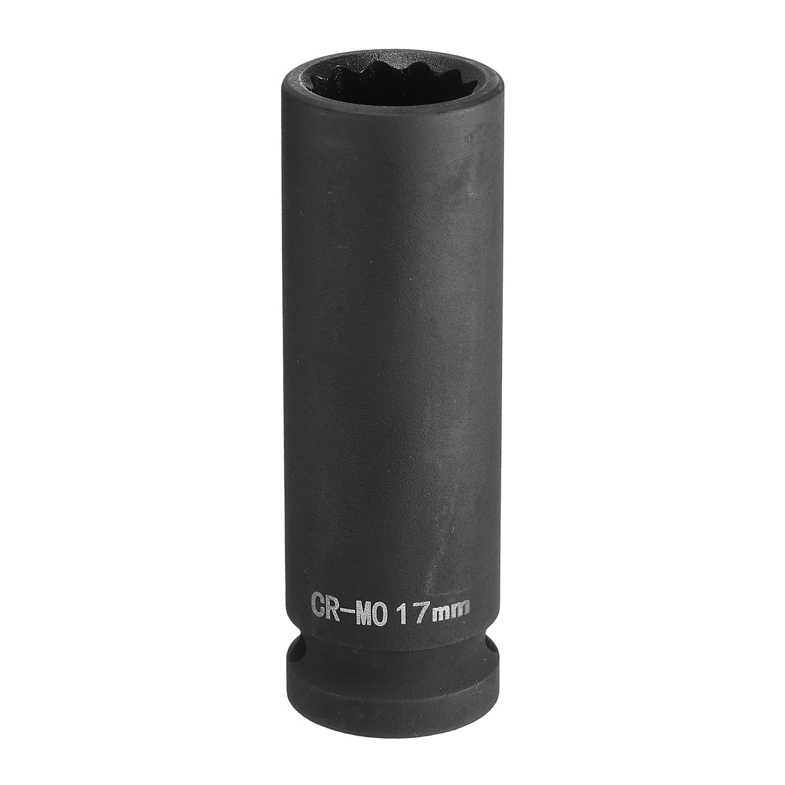 Harfington 12-Point Deep Impact Socket 1/2 Inch Drive 17mm Metric Chrome Molybdenum Alloy Steel Spindle Axle Nut Impact Socket #S26031801UX5461