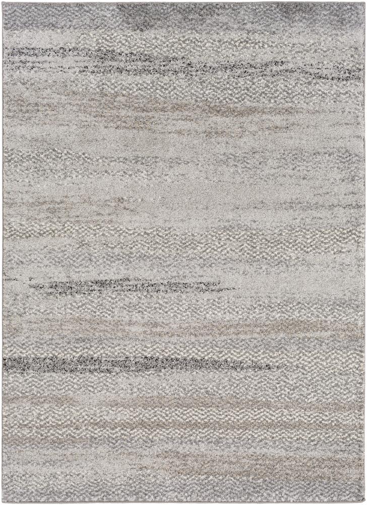 Surya Fowler 5 X 8 (ft) Gray Indoor Abstract Industrial Area Rug